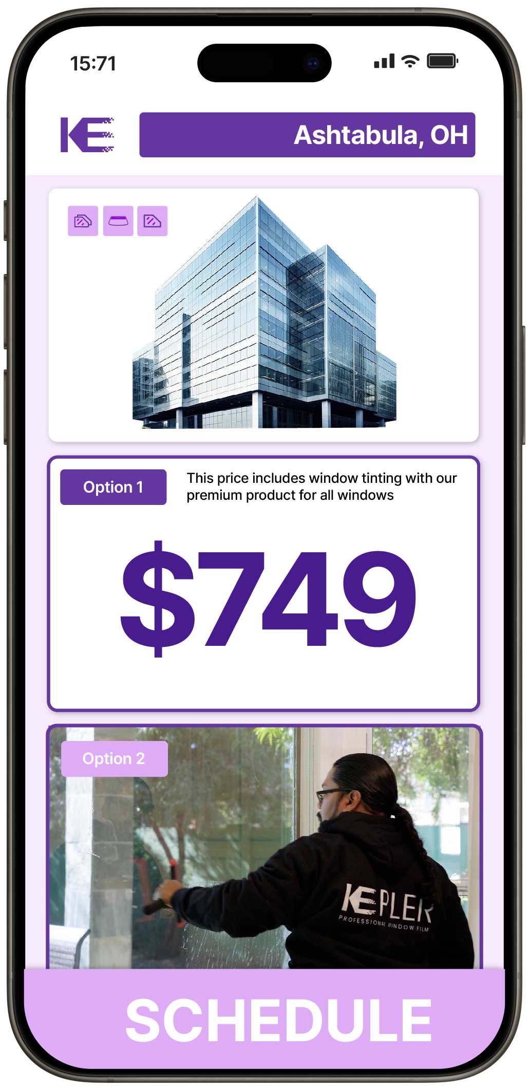View Reasonable Safety and Security Window Film Prices in Ashtabula, Ohio
