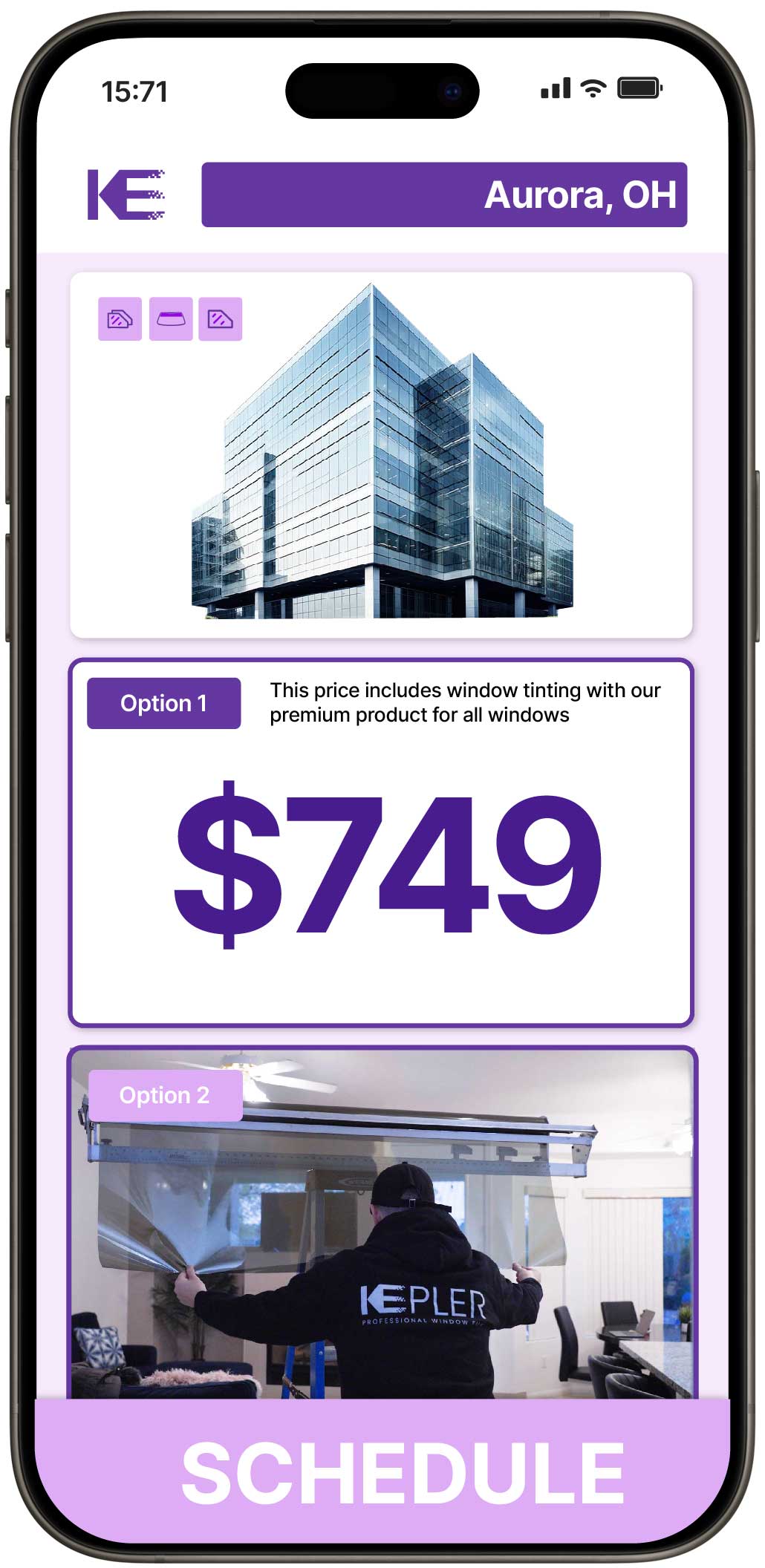 View Affordable Safety and Security Window Film Prices in Aurora, Ohio
