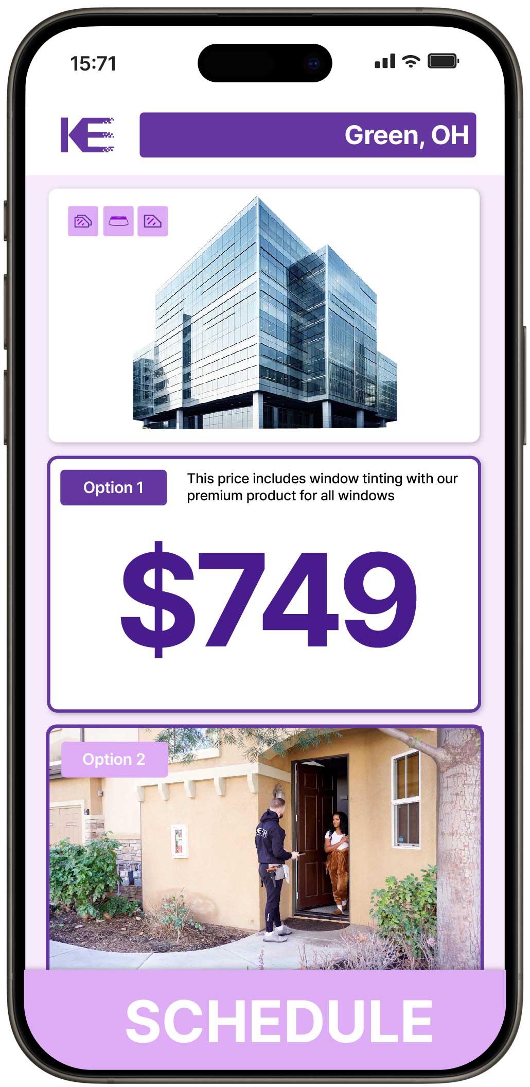 View Reasonable Safety and Security Window Film Costs in Green, Ohio
