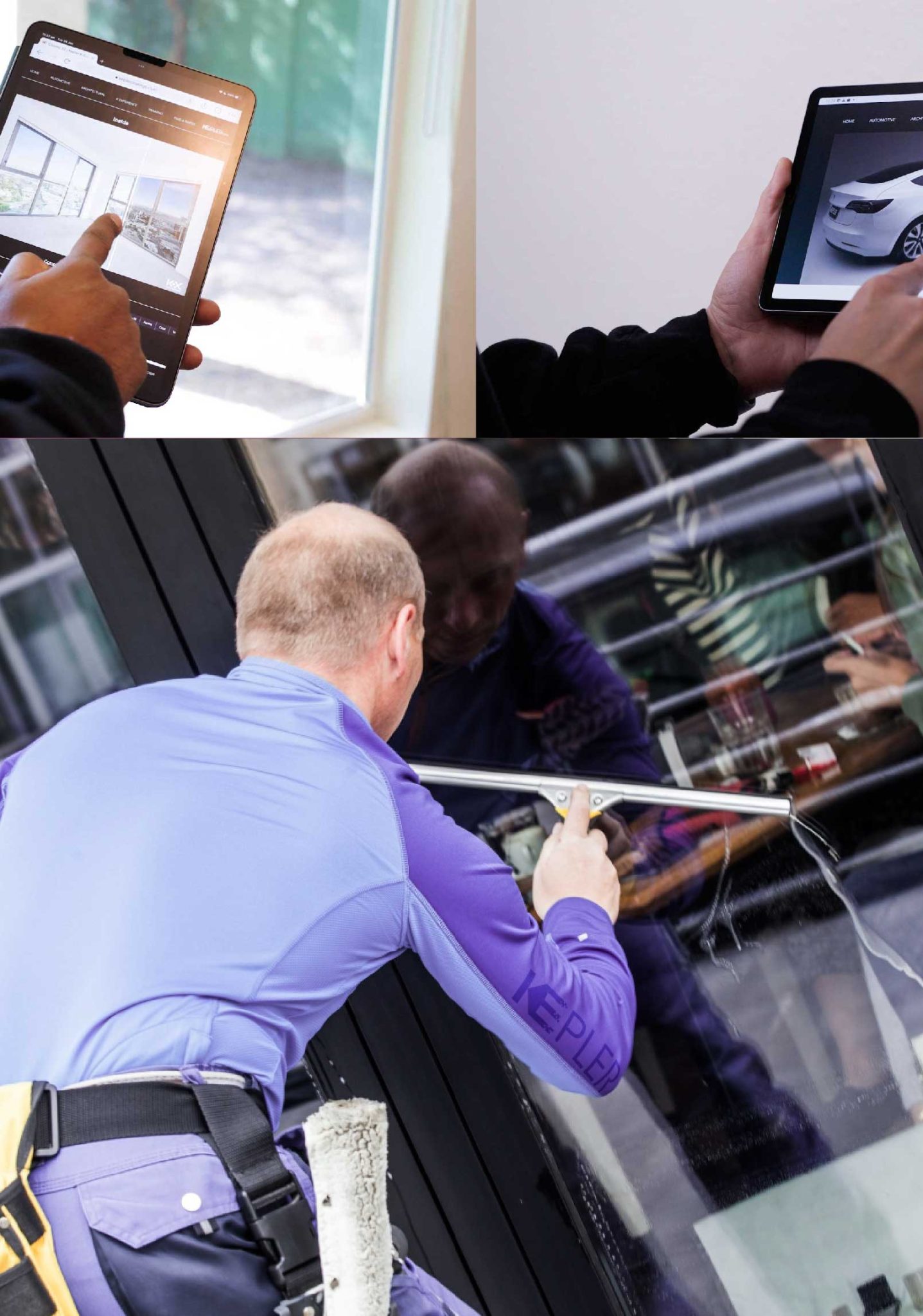 Kepler Professional Applying Anti-Graffiti Window Film to a Taylors Shop Front
