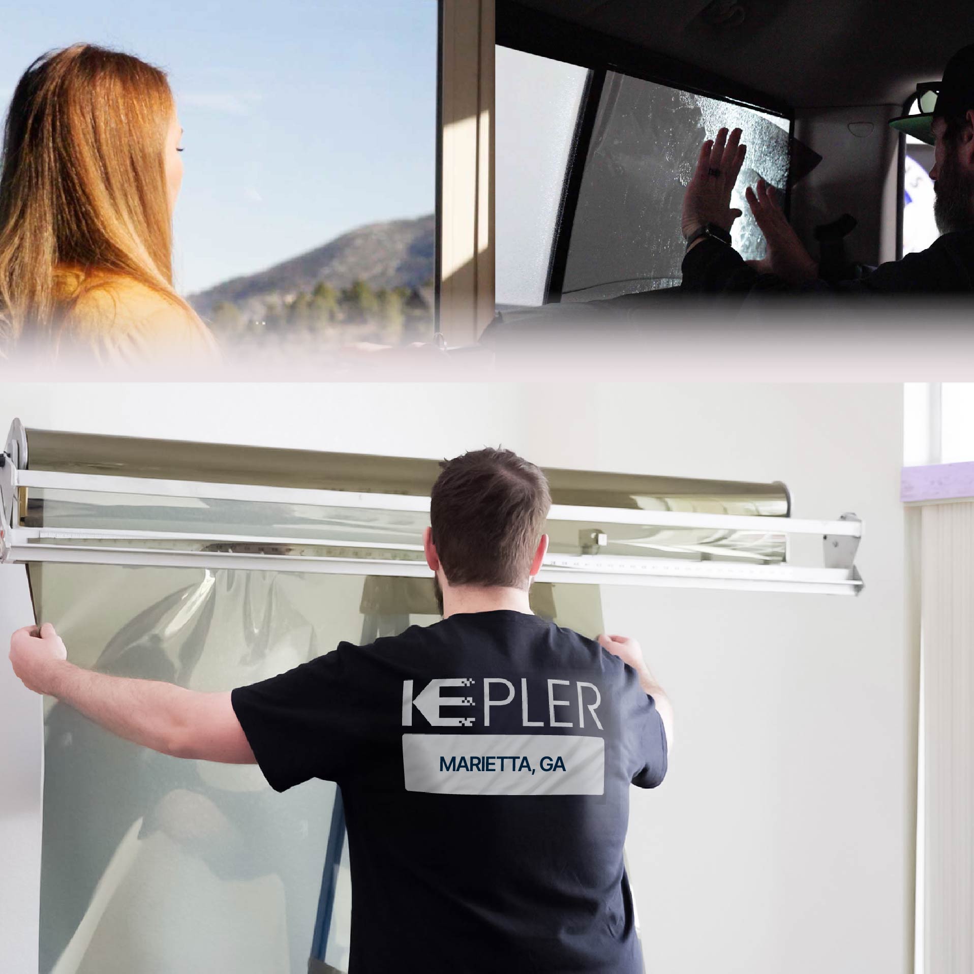 Kepler Specialist Installing Anti-Graffiti Film in Marietta, Georgia