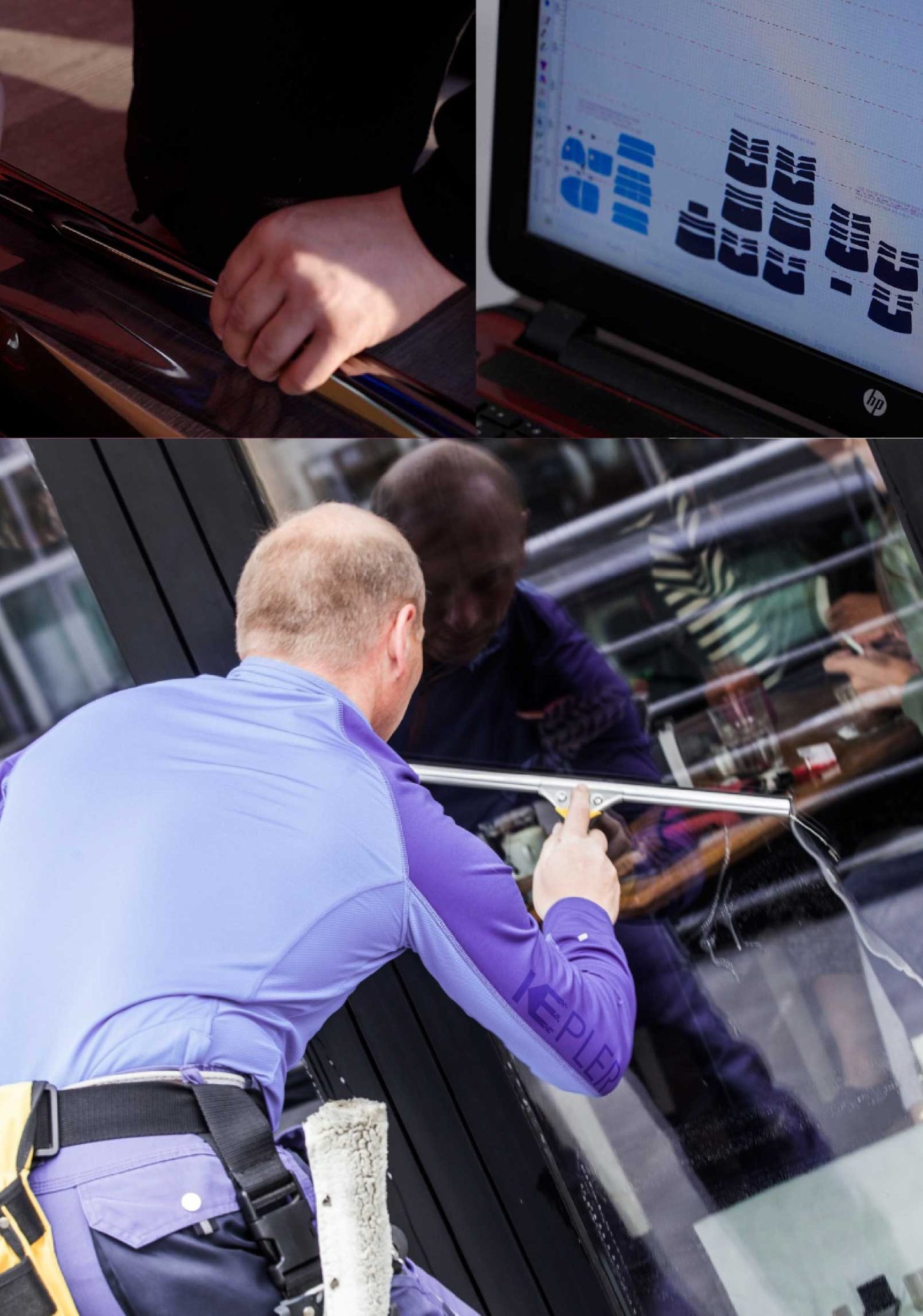Kepler Expert Applying Anti-Graffiti Window Film to a Tucker Shop Front