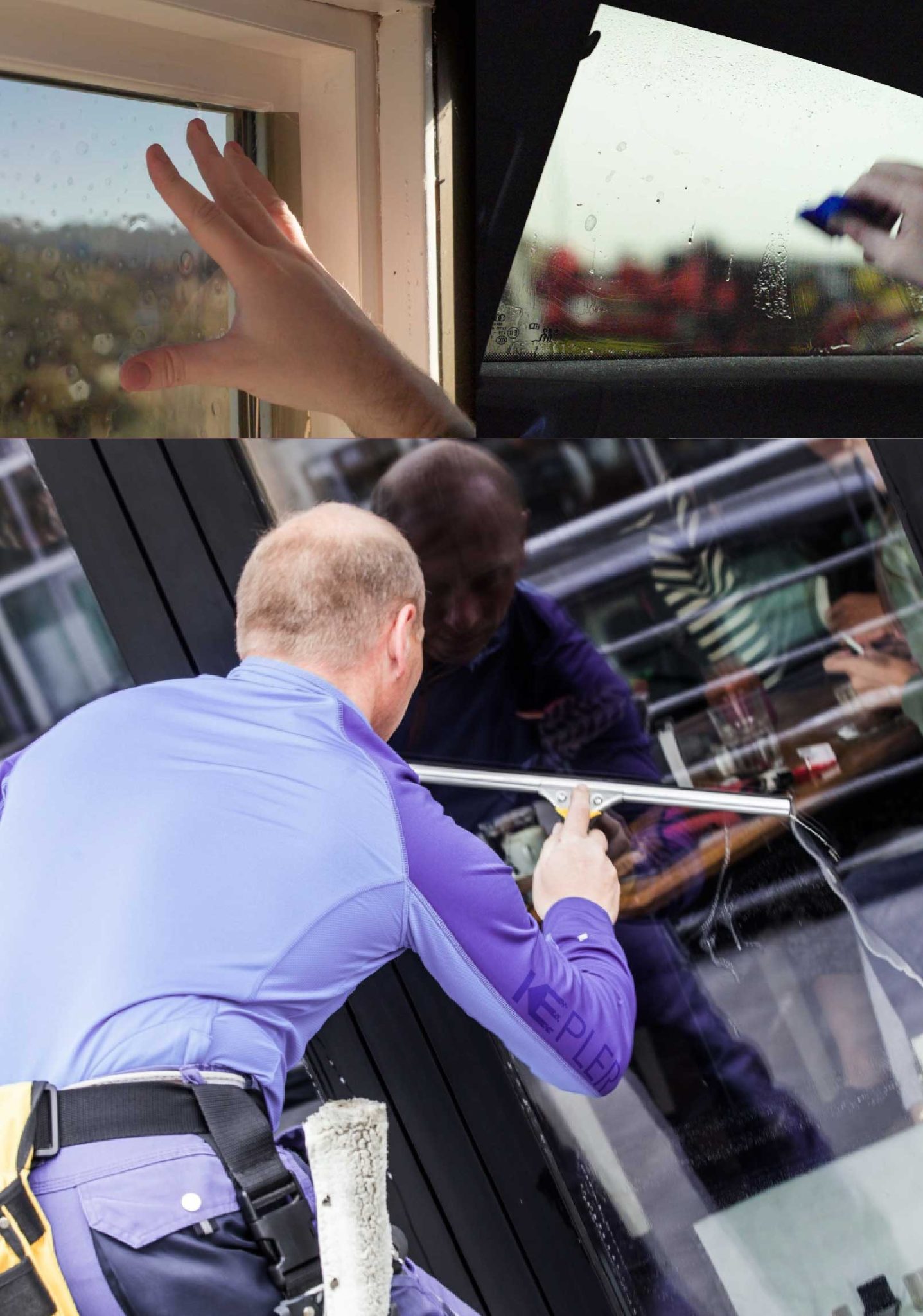 Kepler Expert Applying Anti-Graffiti Window Film to a Duluth Shop Front