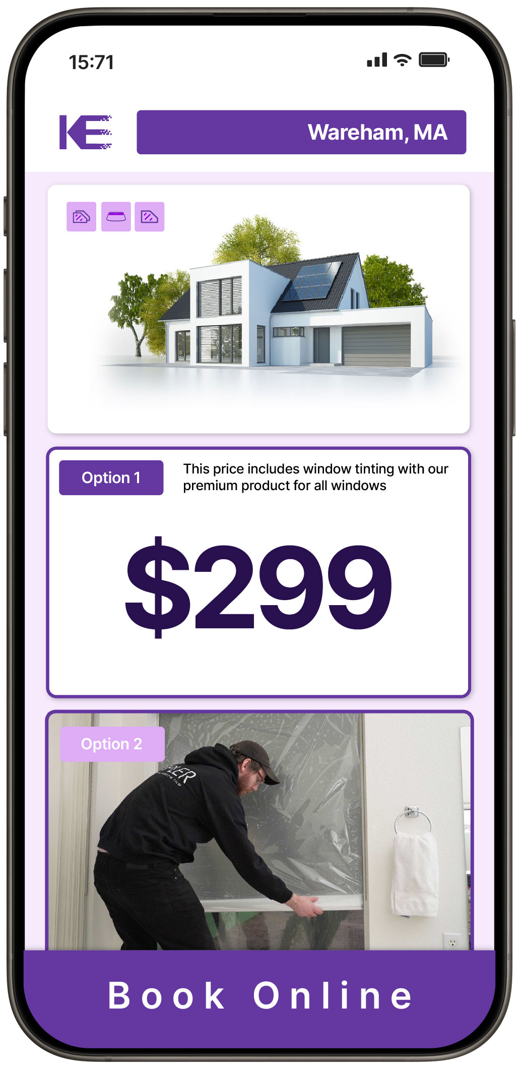 View Competitive Home Window Tinting Costs in Wareham, Massachusetts