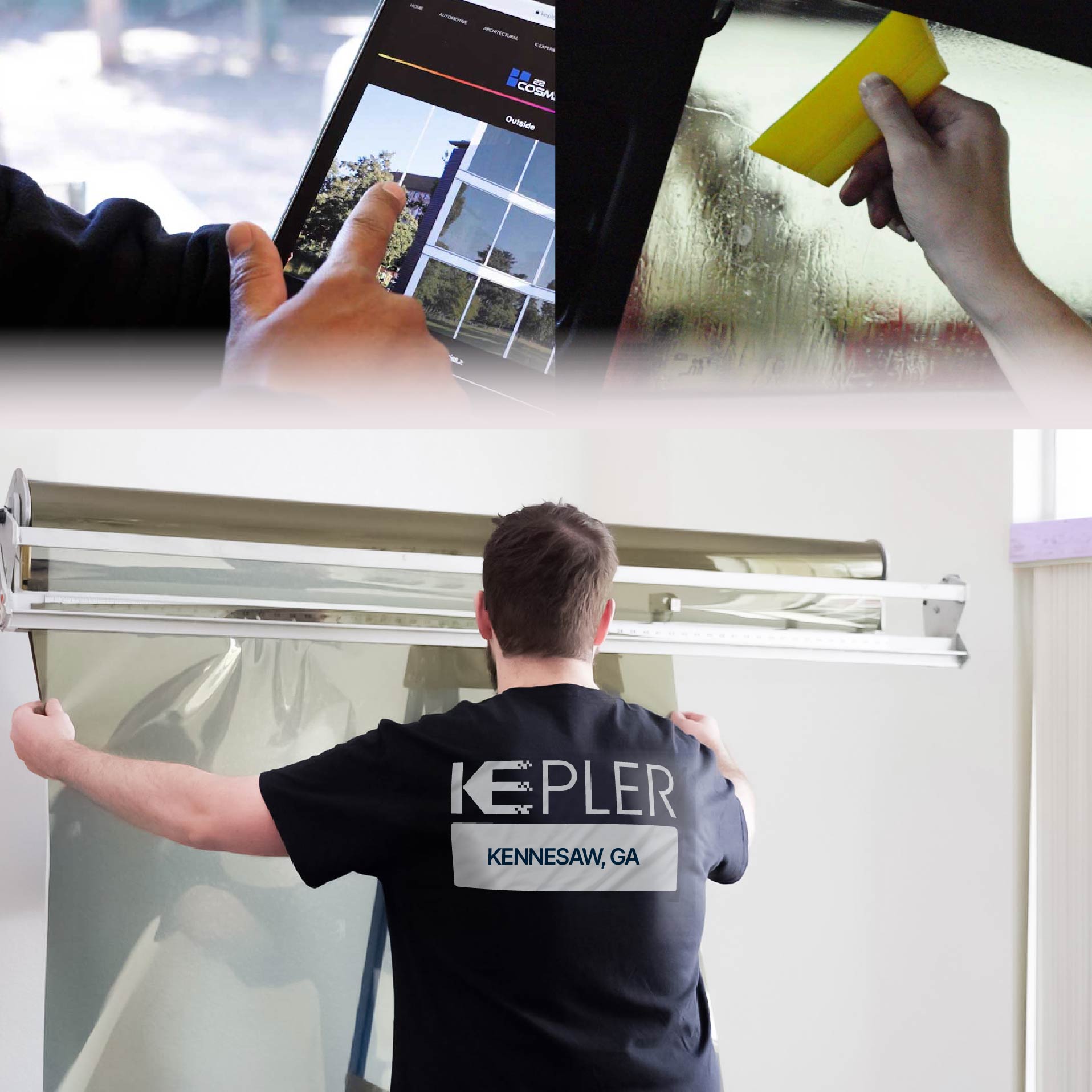 Kepler Specialist Installing Anti-Graffiti Film in Kennesaw, Georgia