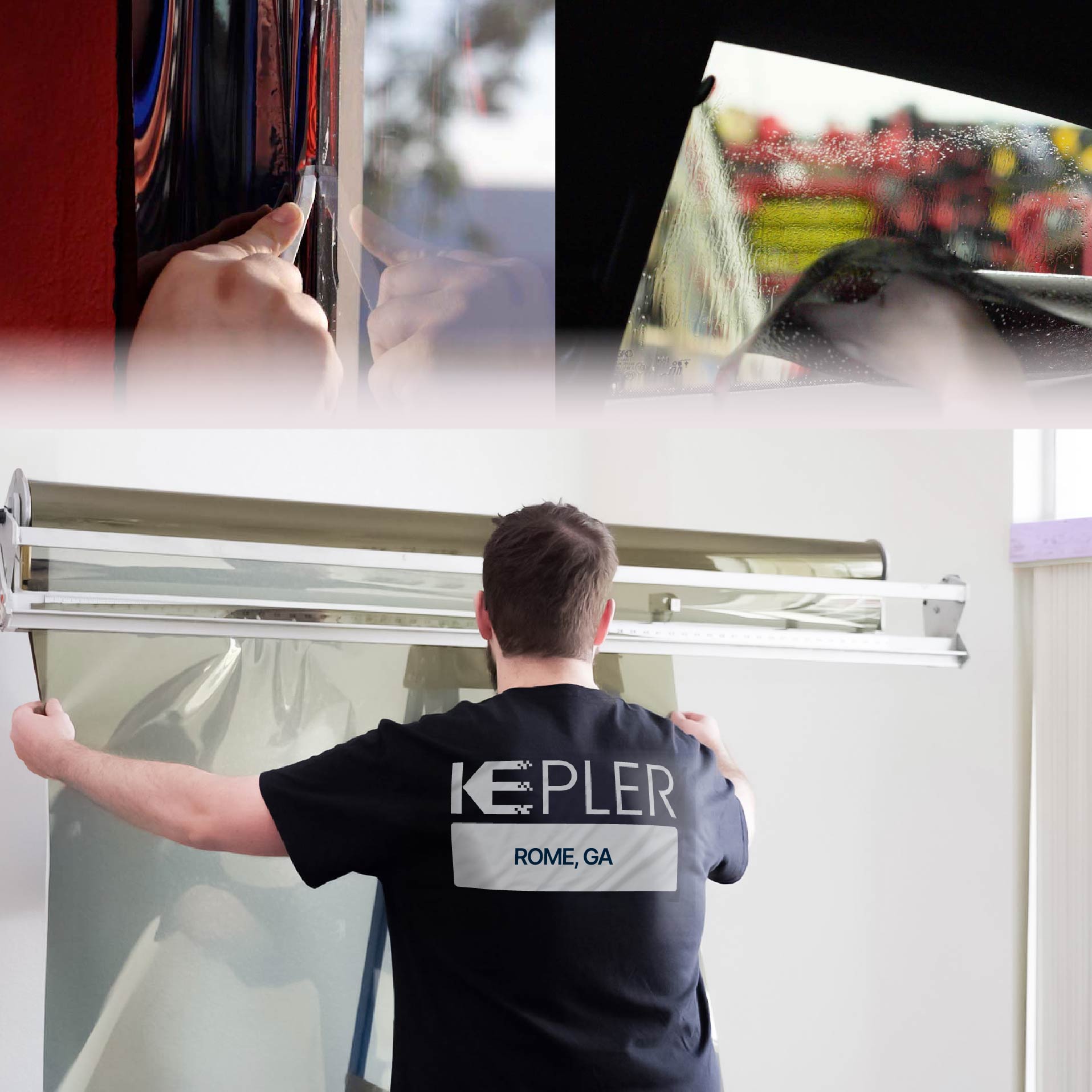 Kepler Specialist Installing Anti-Graffiti Film in Rome, Georgia
