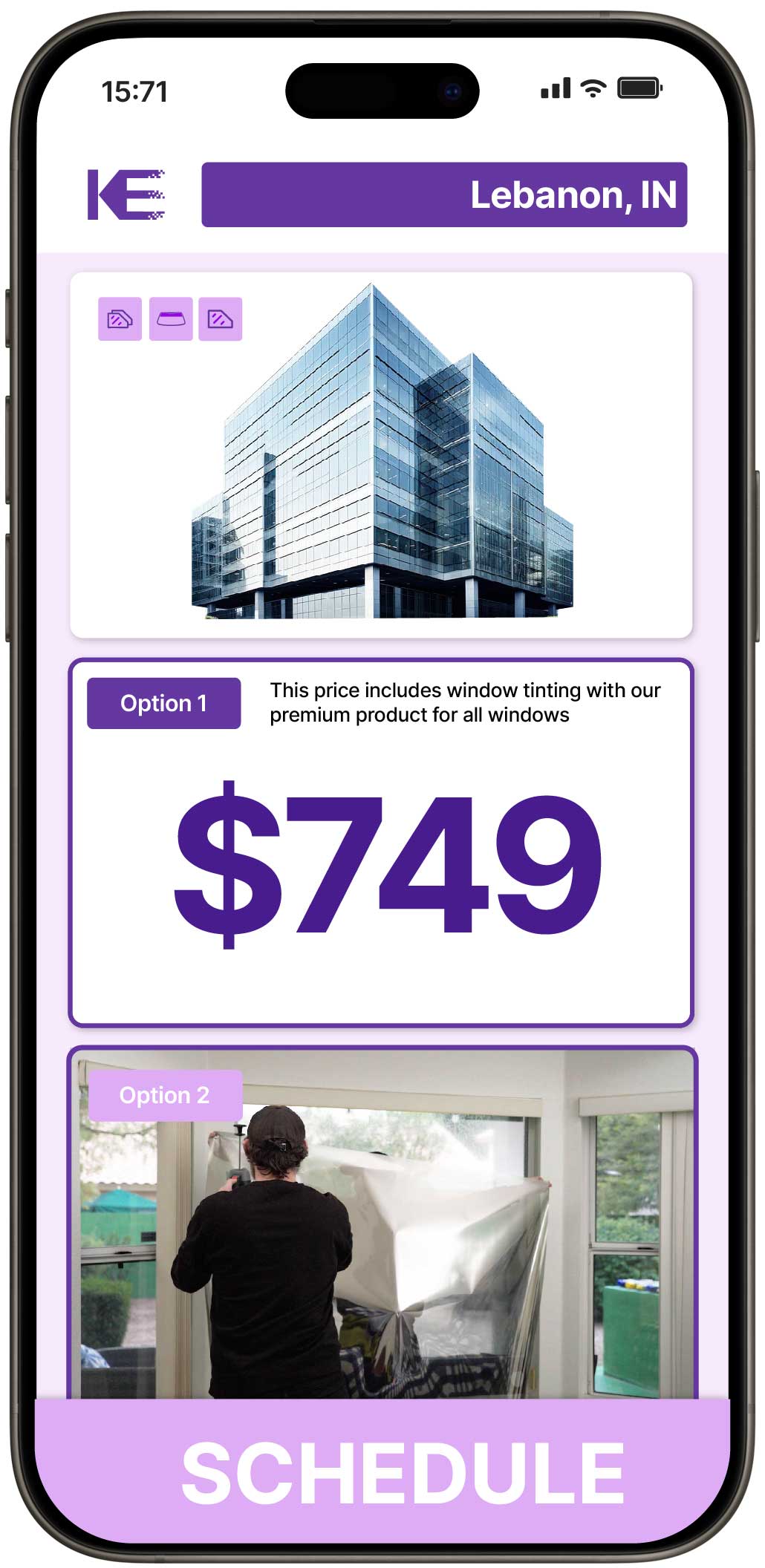 View Competitive Safety and Security Window Film Costs in Lebanon, Indiana