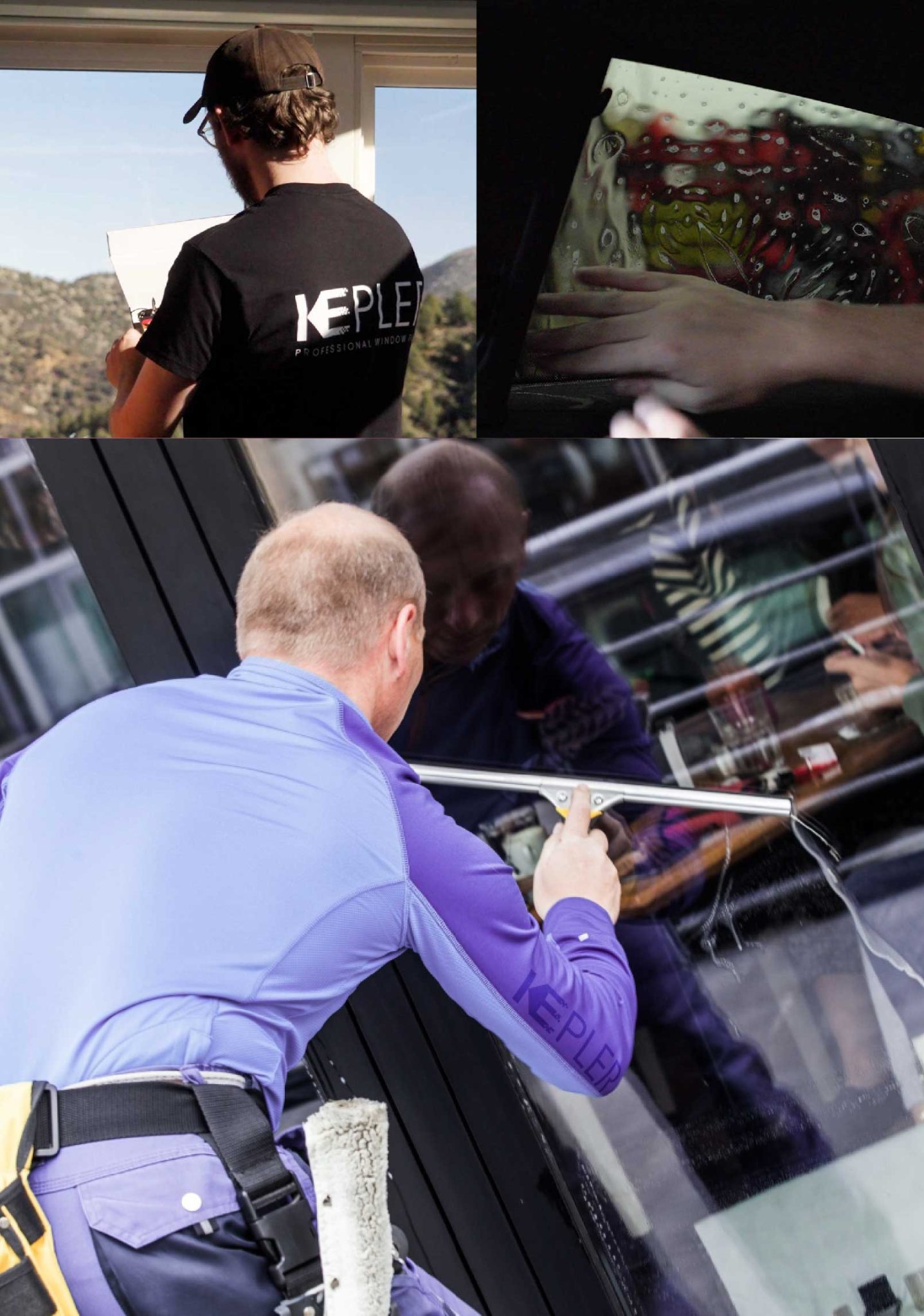 Kepler Professional Applying Anti-Graffiti Window Film to a Dublin Shop Front
