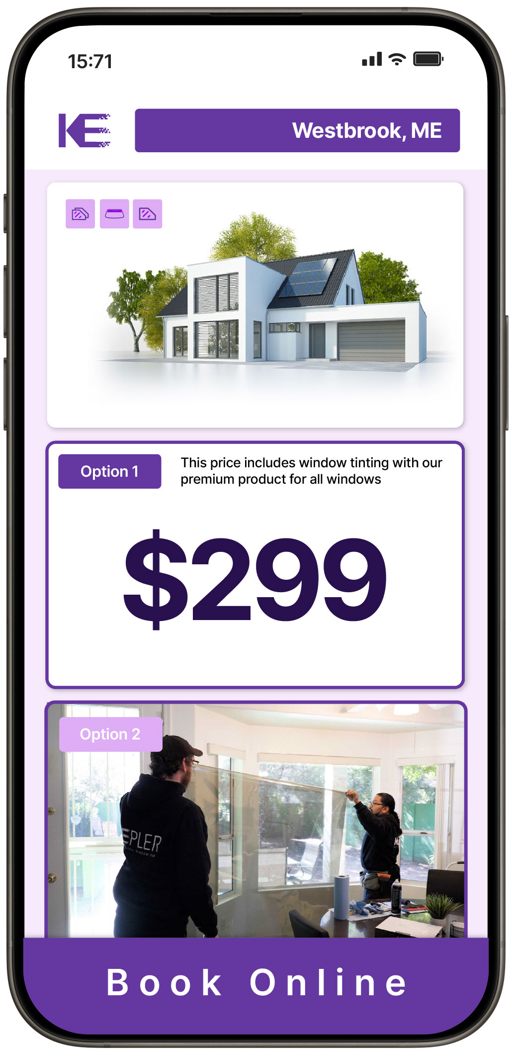View Competitive Home Window Tinting Prices in Westbrook, Maine
