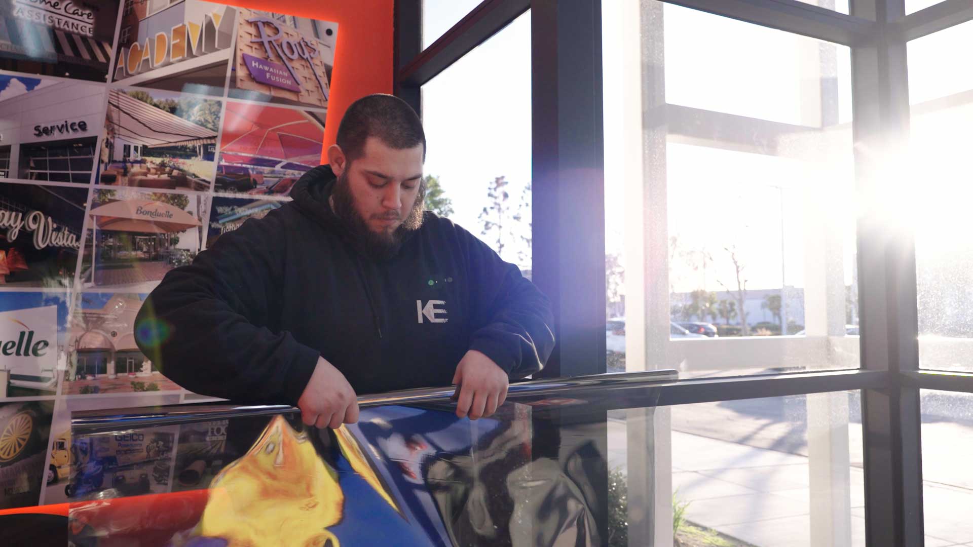 Skilled Office Glass Tinting Preparation in Huntley