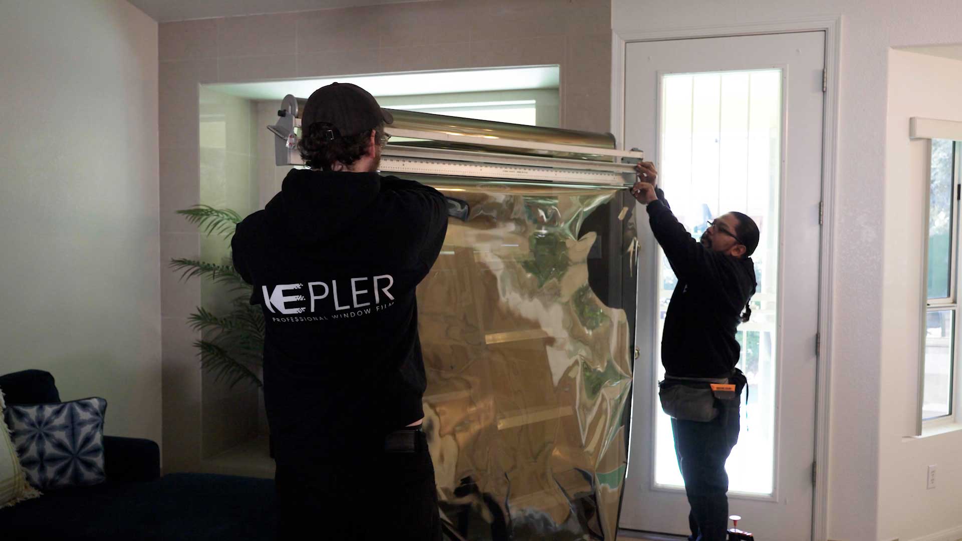 Professional Commercial Window Tinting Preparation in Huntley