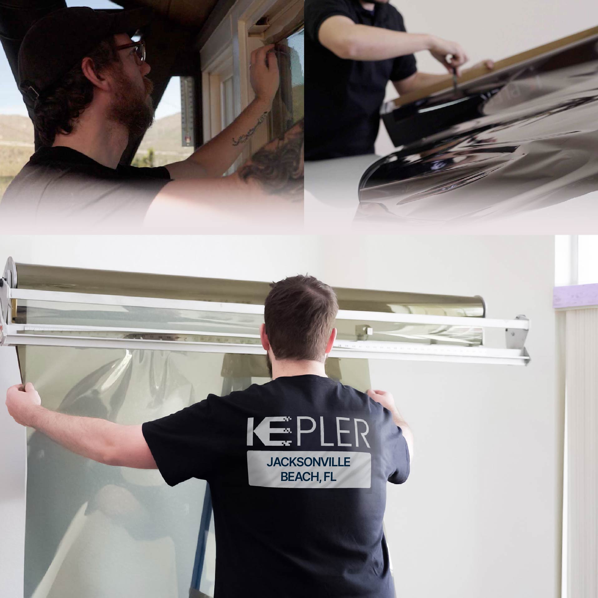 Kepler Specialist Installing Anti-Graffiti Film in Jacksonville Beach, Florida
