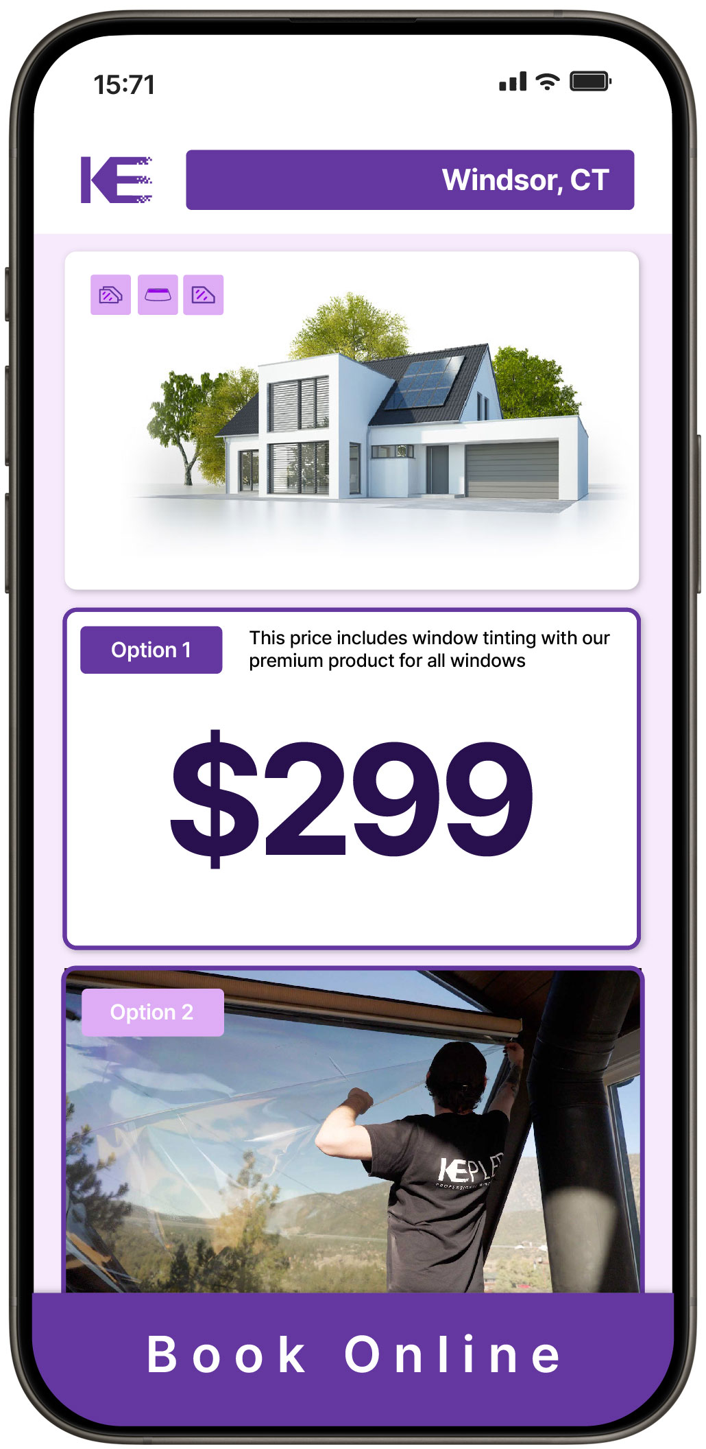 View Competitive Home Window Tinting Rates in Windsor, Connecticut