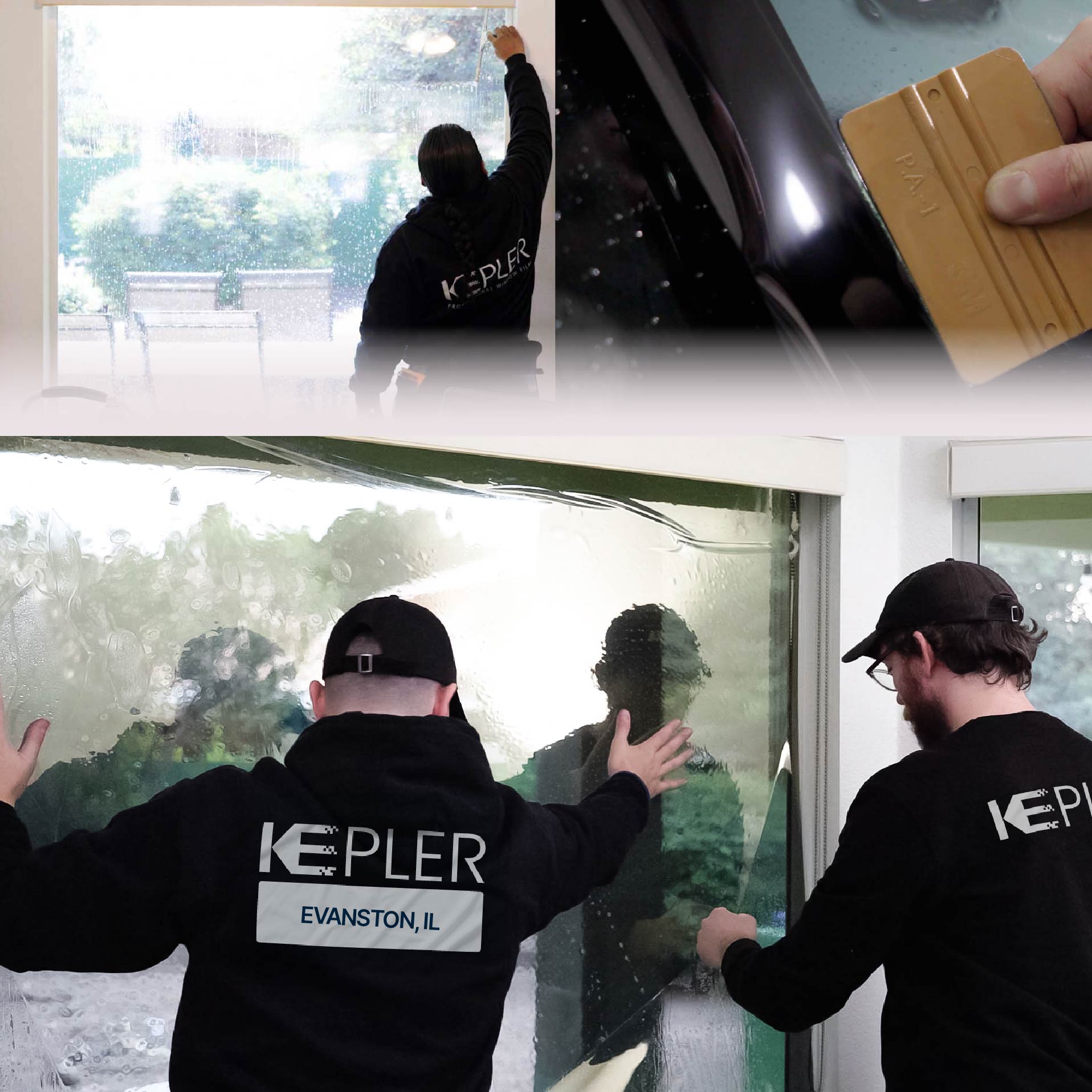 Kepler Specialist Performing Commercial Window Tinting in Evanston Evanston
