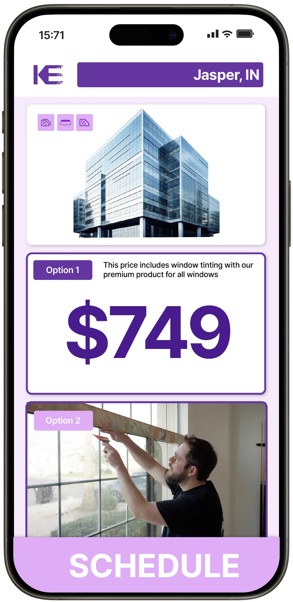 View Competitive Safety and Security Window Film Prices in Jasper, Indiana