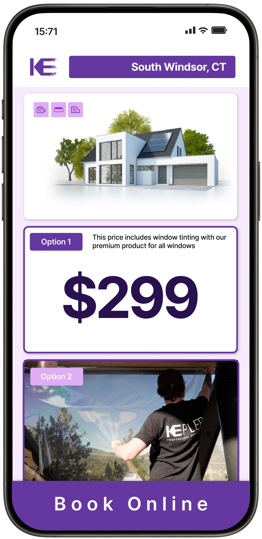 View Affordable Home Window Tinting Prices in South Windsor, Connecticut