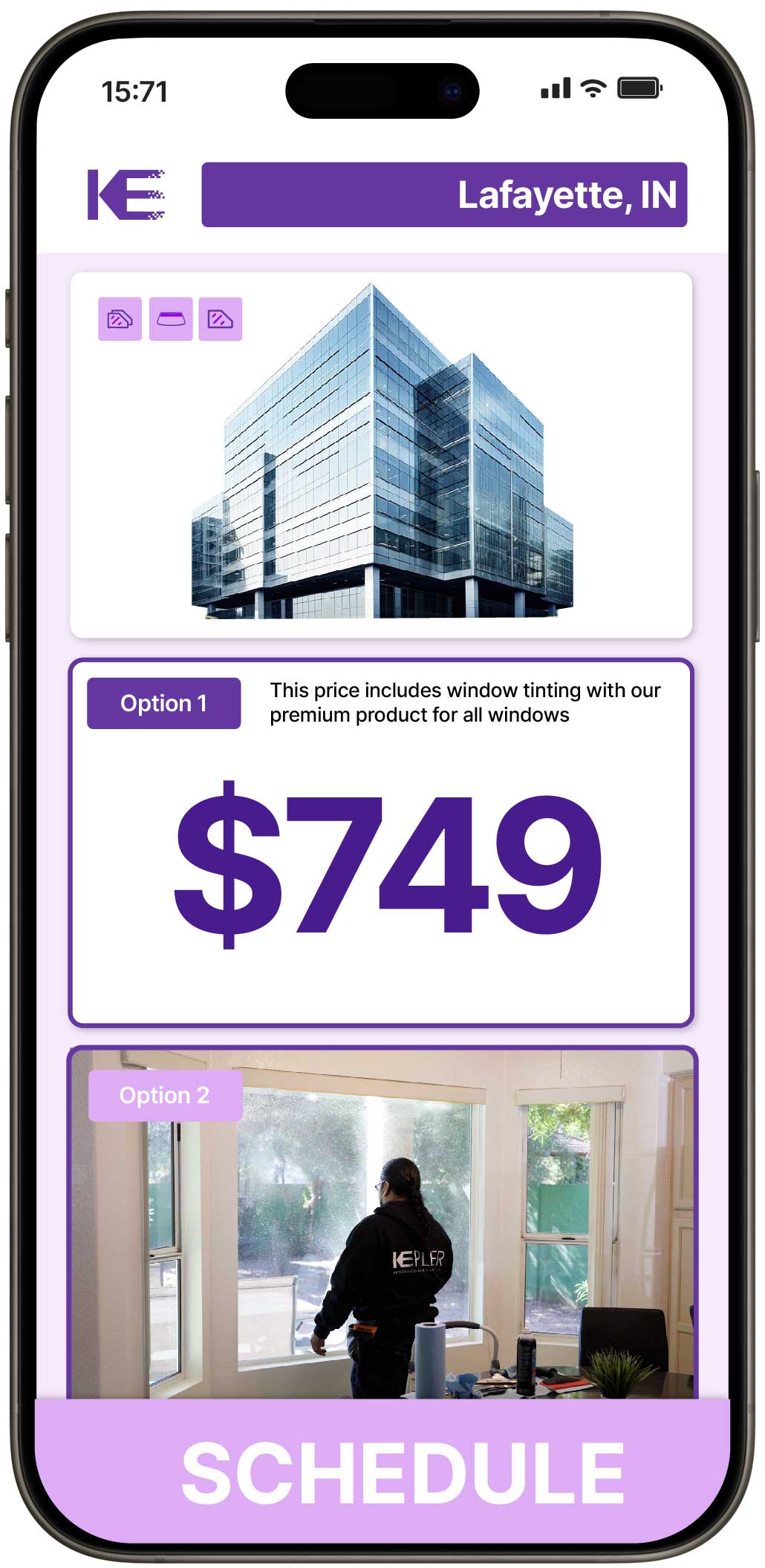 View Reasonable Safety and Security Window Film Prices in Lafayette, Indiana
