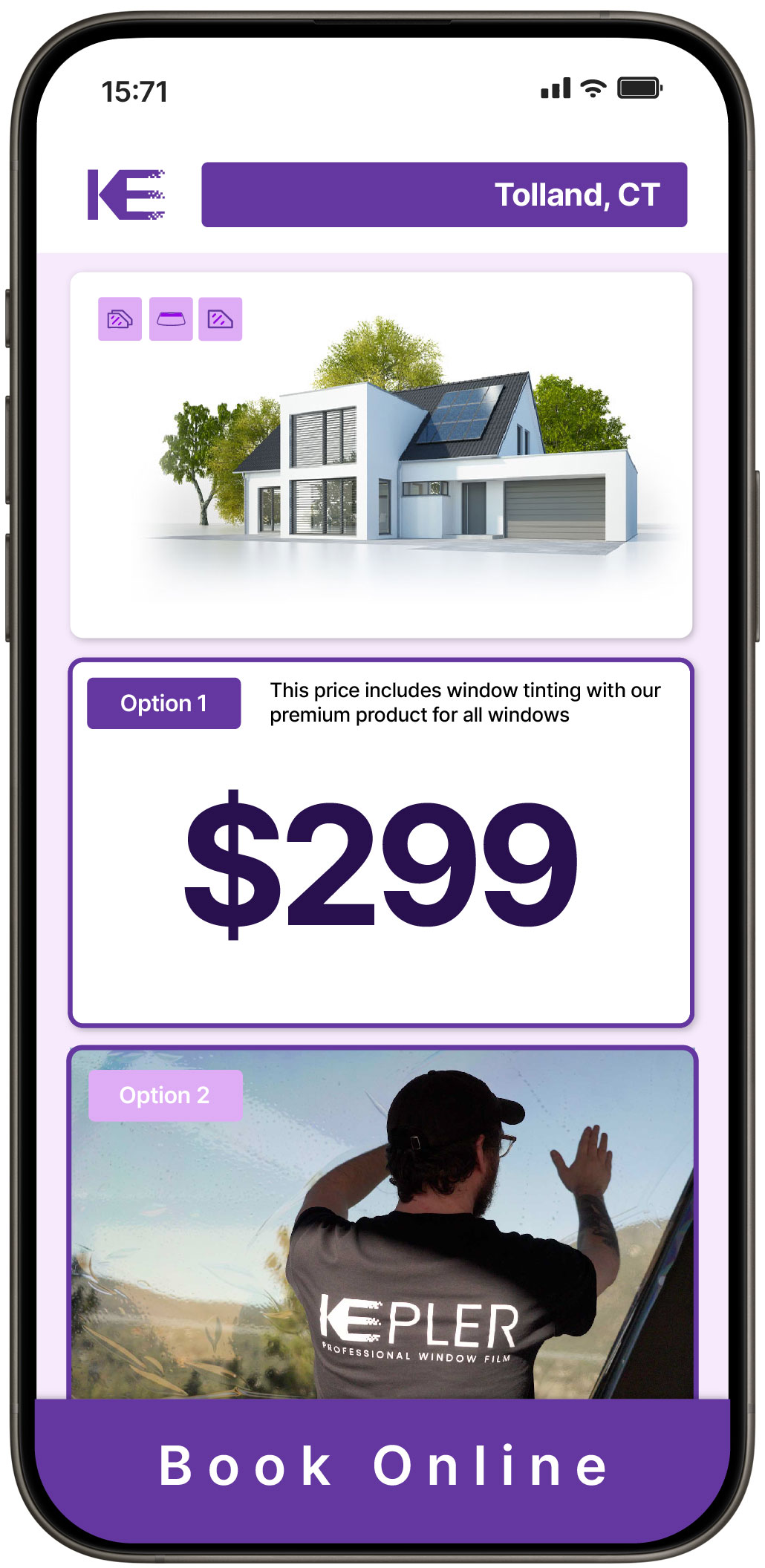View Competitive Home Window Tinting Prices in Tolland, Connecticut