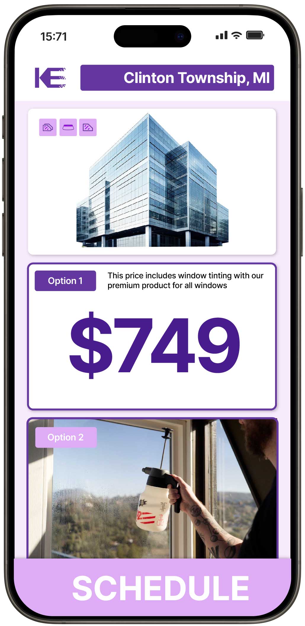 View Competitive Safety and Security Window Film Rates in Clinton Township, Michigan
