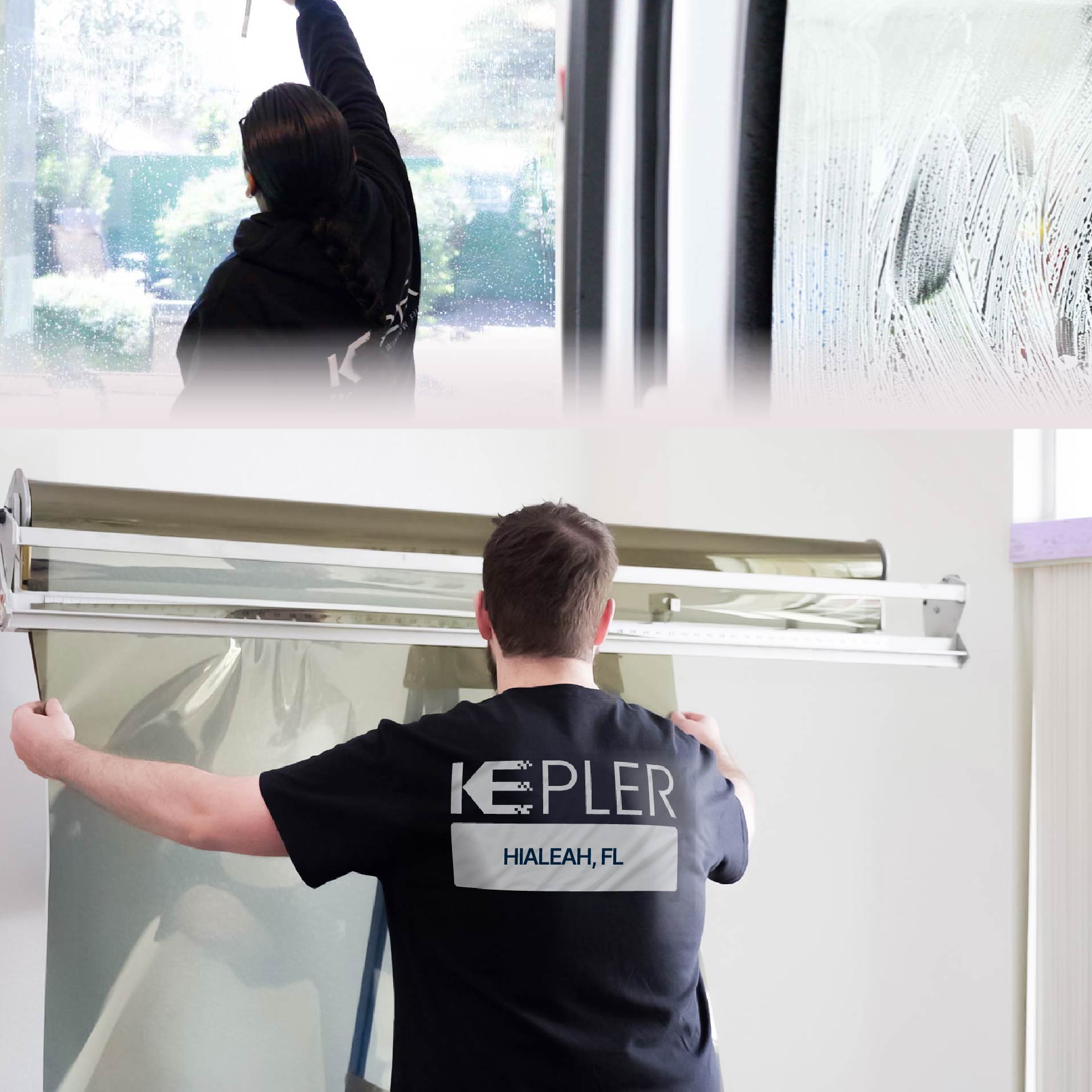 Kepler Specialist Installing Anti-Graffiti Film in Hialeah, Florida