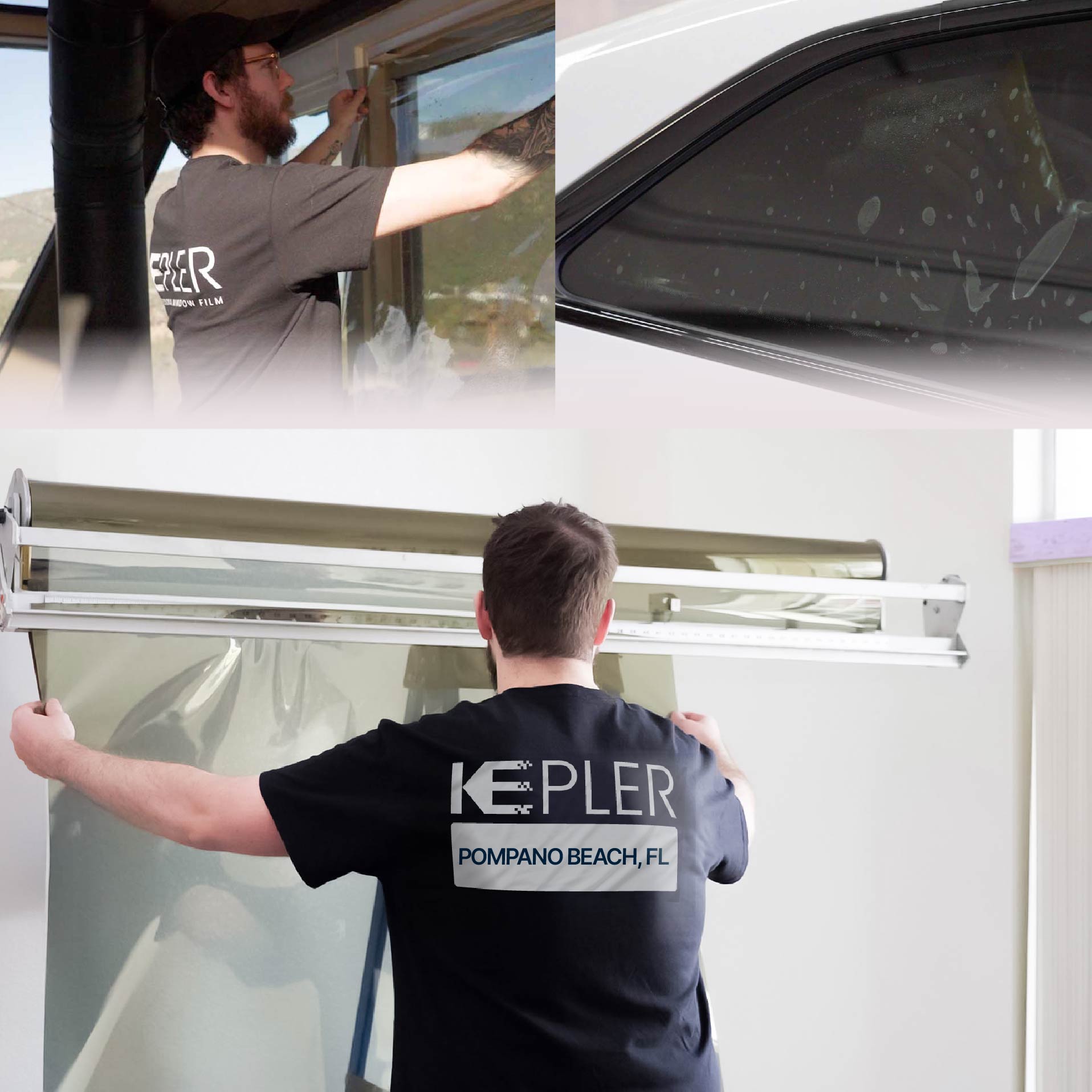Kepler Specialist Installing Anti-Graffiti Film in Pompano Beach, Florida