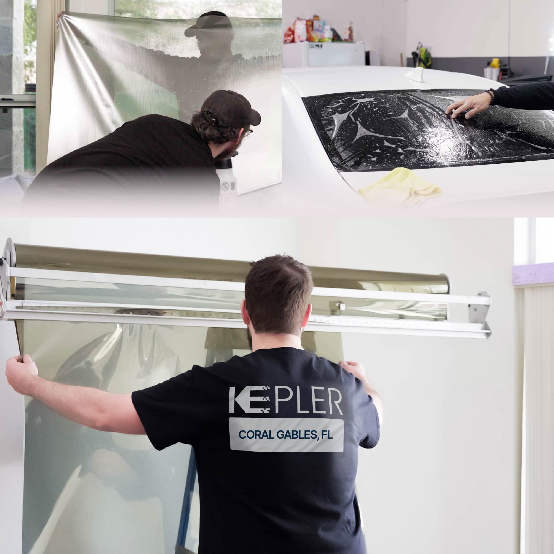 Kepler Specialist Installing Anti-Graffiti Film in Coral Gables, Florida