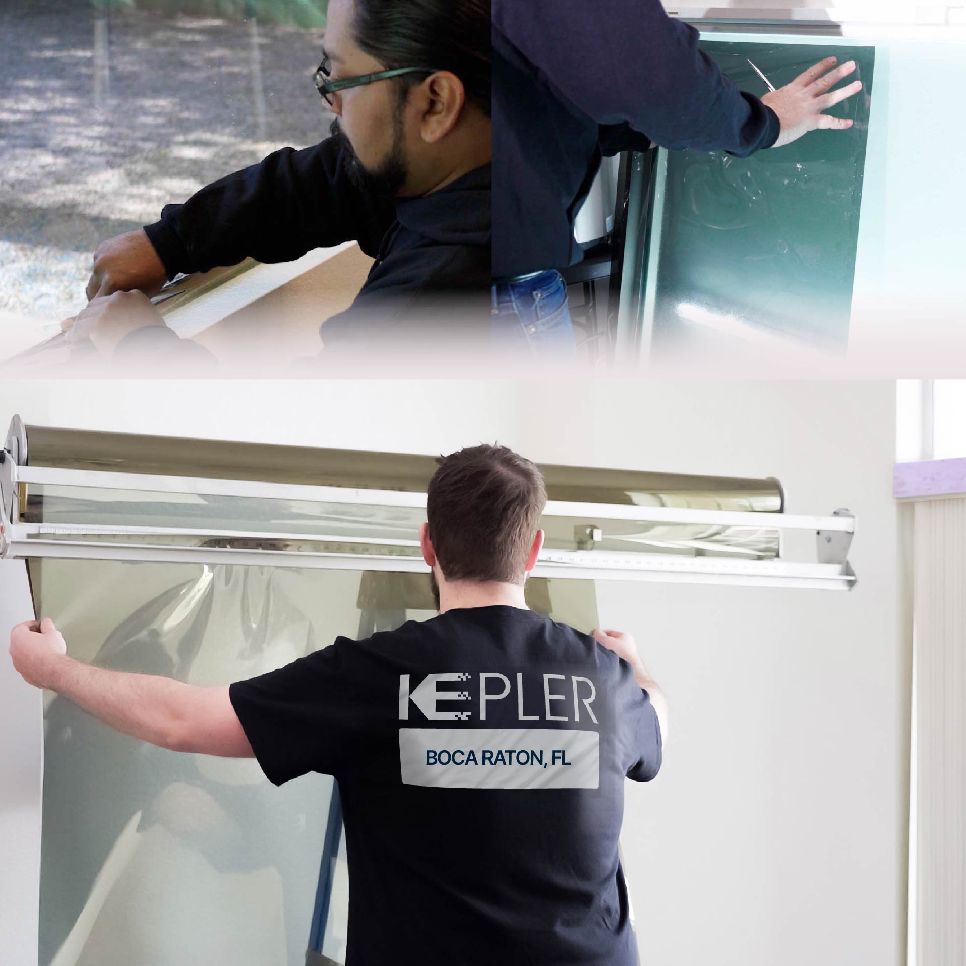 Kepler Specialist Installing Anti-Graffiti Film in Boca Raton, Florida