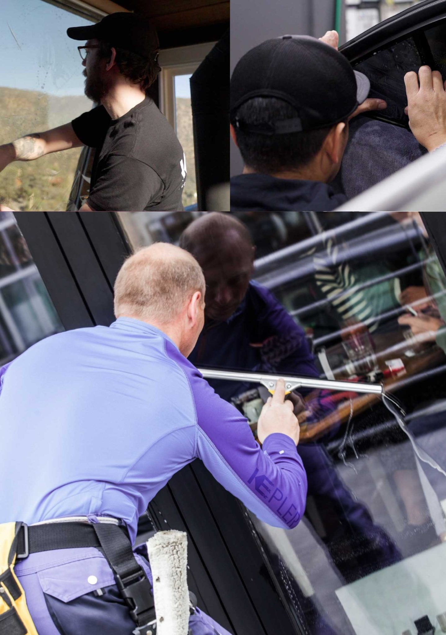 Kepler Expert Applying Anti-Graffiti Window Film to a Brandon Shop Front