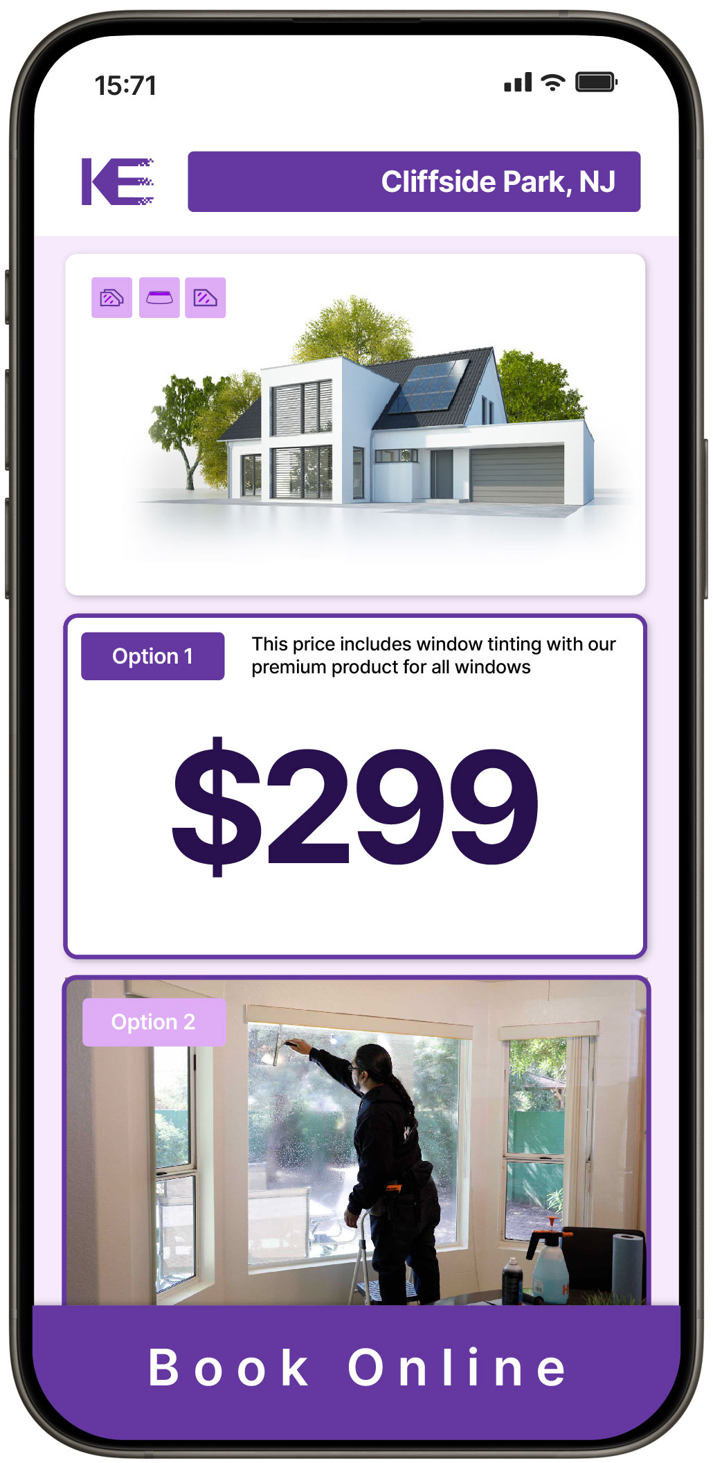 View Competitive Home Window Tinting Prices in Cliffside Park, New Jersey