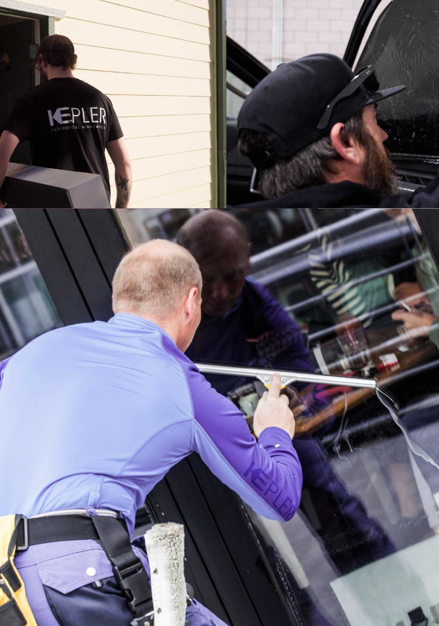 Kepler Expert Applying Anti-Graffiti Window Film to a Cape Coral Shop Front