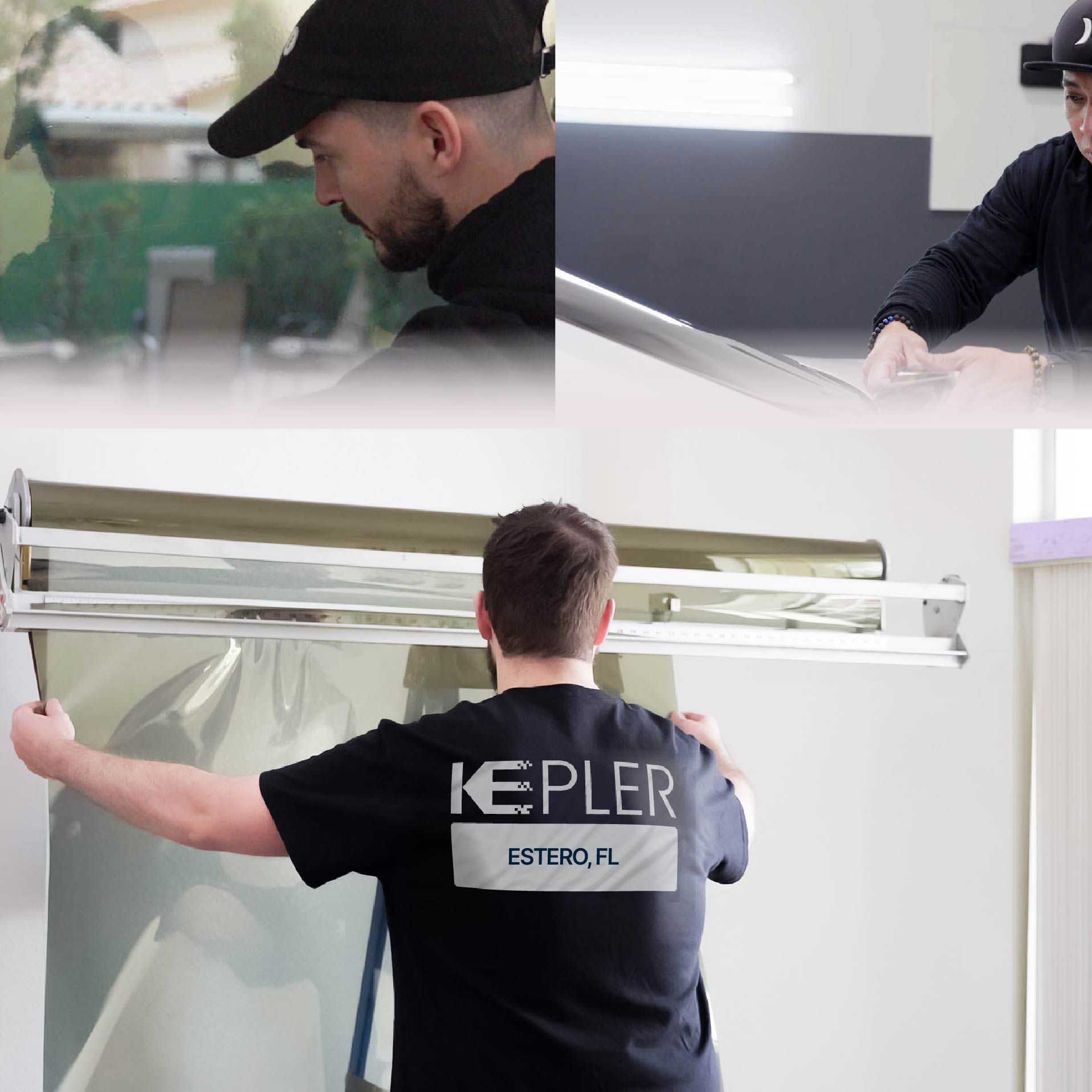 Kepler Specialist Installing Anti-Graffiti Film in Estero, Florida