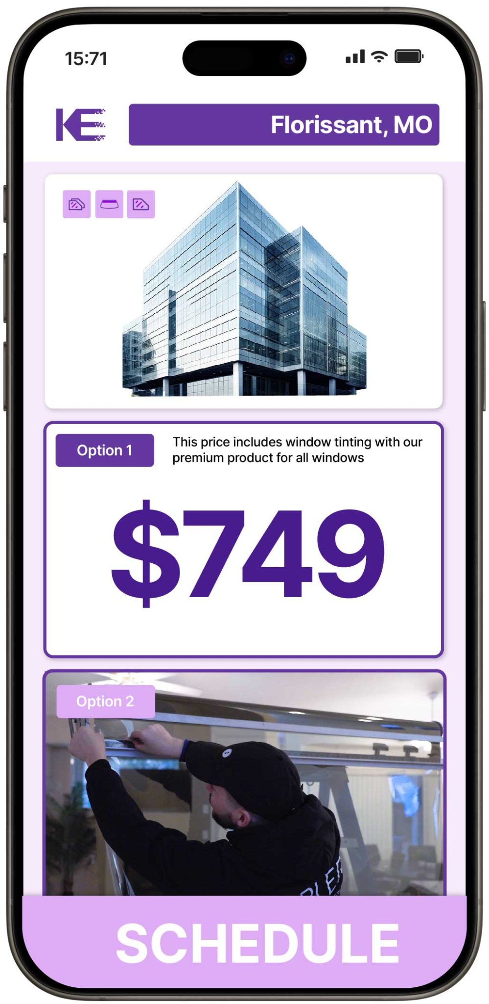 View Affordable Commercial Window Tinting Prices in Florissant, Missouri