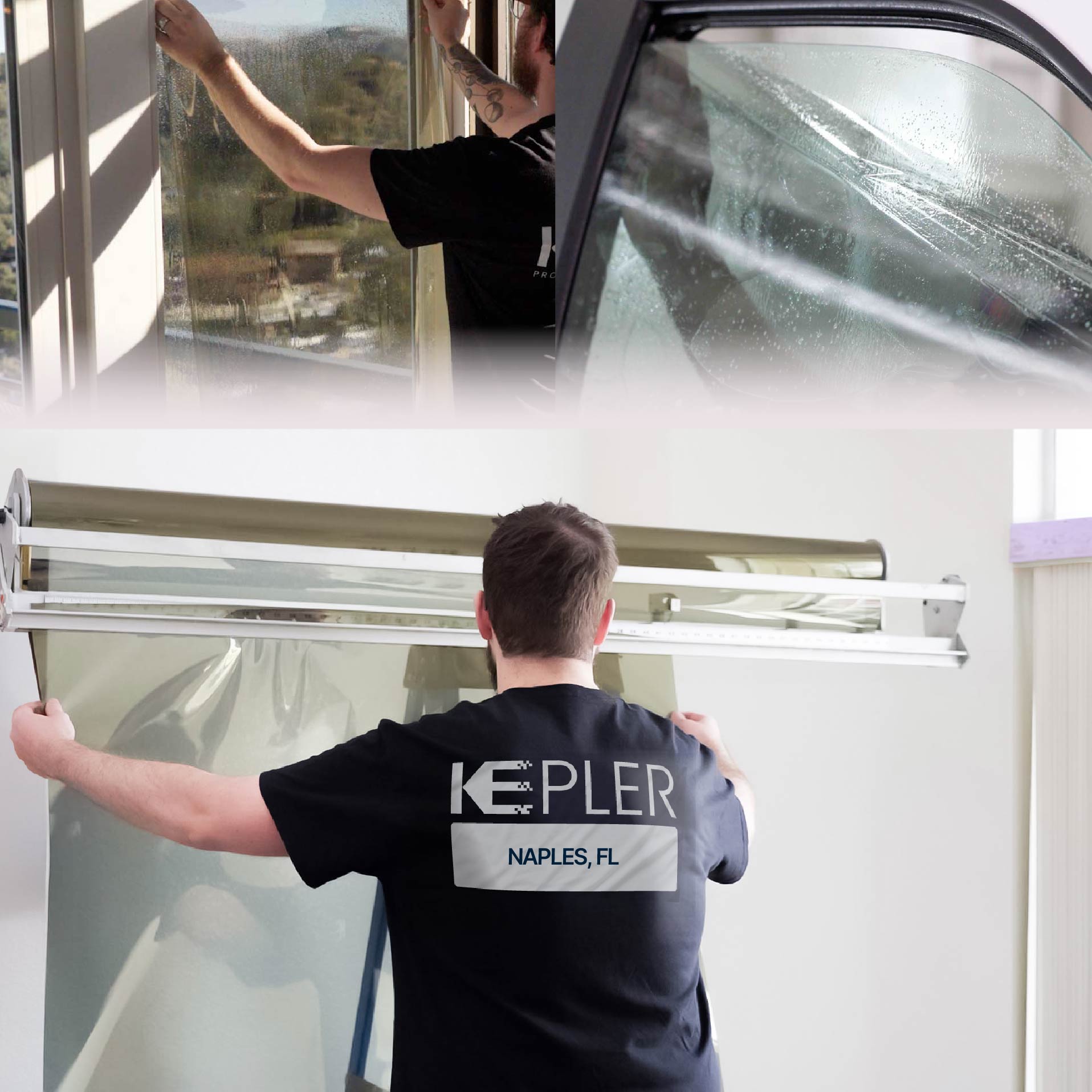 Kepler Specialist Installing Anti-Graffiti Film in Naples, Florida