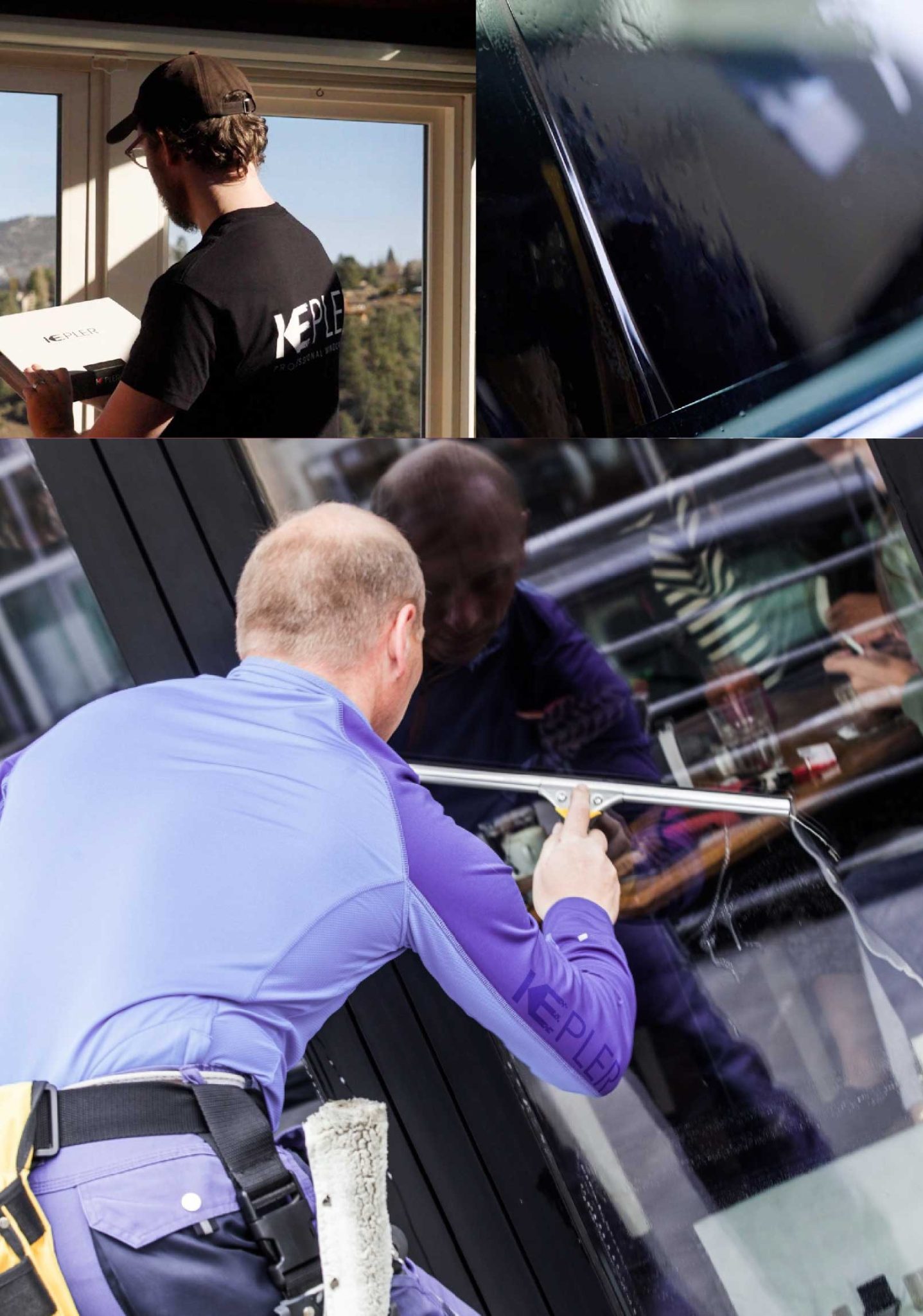 Kepler Expert Applying Anti-Graffiti Window Film to a Venice Shop Front