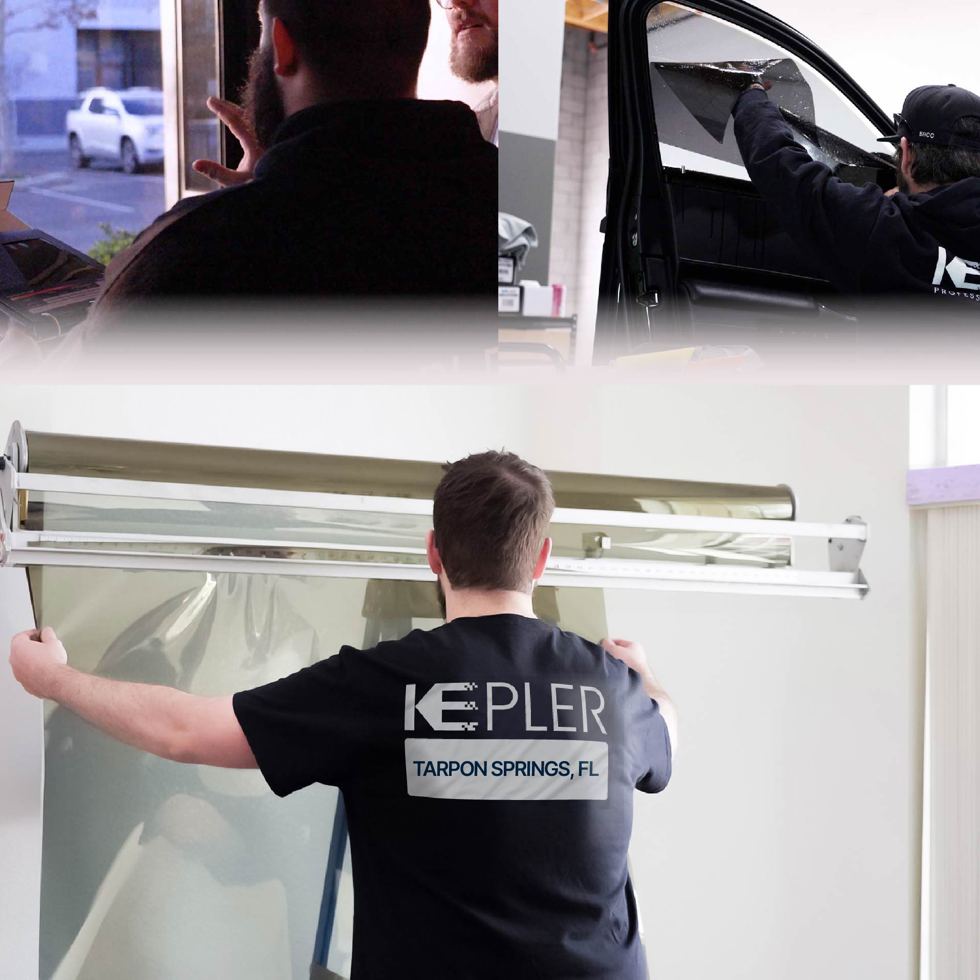 Kepler Specialist Installing Anti-Graffiti Film in Tarpon Springs, Florida