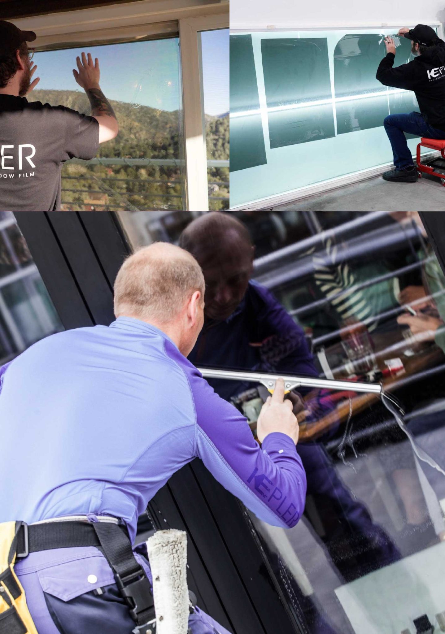 Kepler Expert Applying Anti-Graffiti Window Film to a Dunedin Shop Front