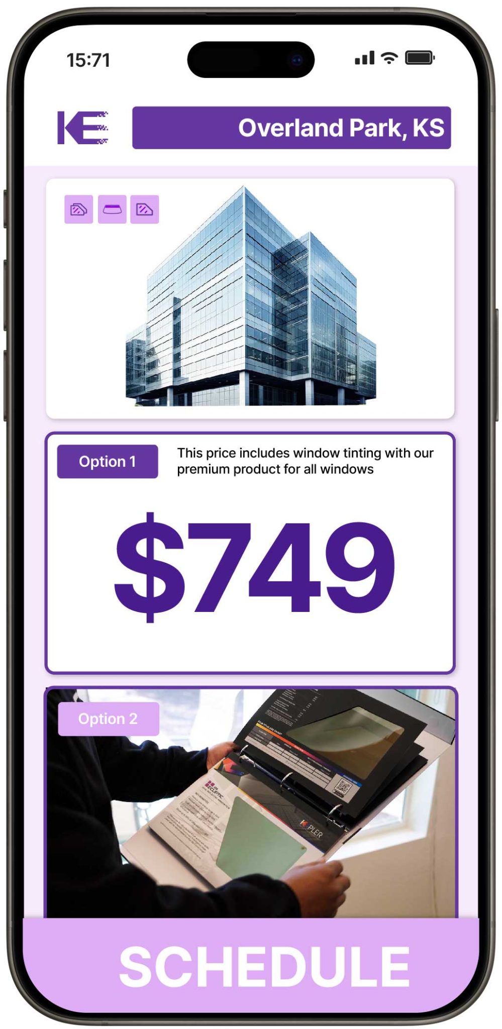 View Competitive Commercial Window Tinting Prices in Overland Park, Kansas