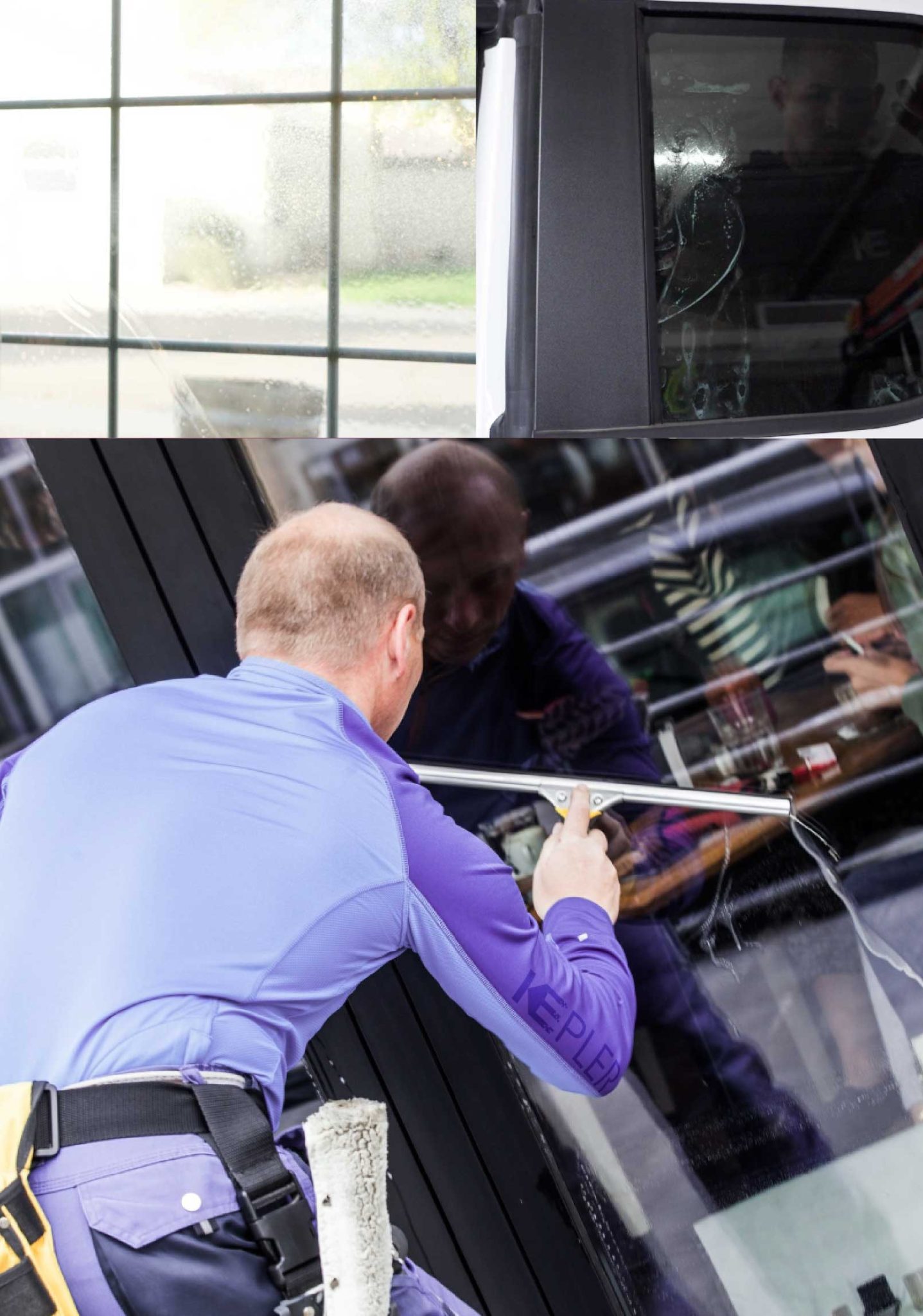 Kepler Expert Applying Anti-Graffiti Window Film to a Fairhope Shop Front