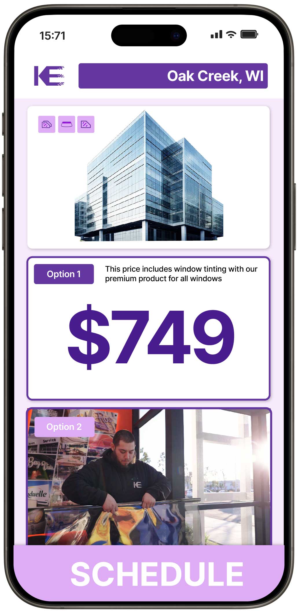 View Competitive Safety and Security Window Film Prices in Oak Creek, Wisconsin