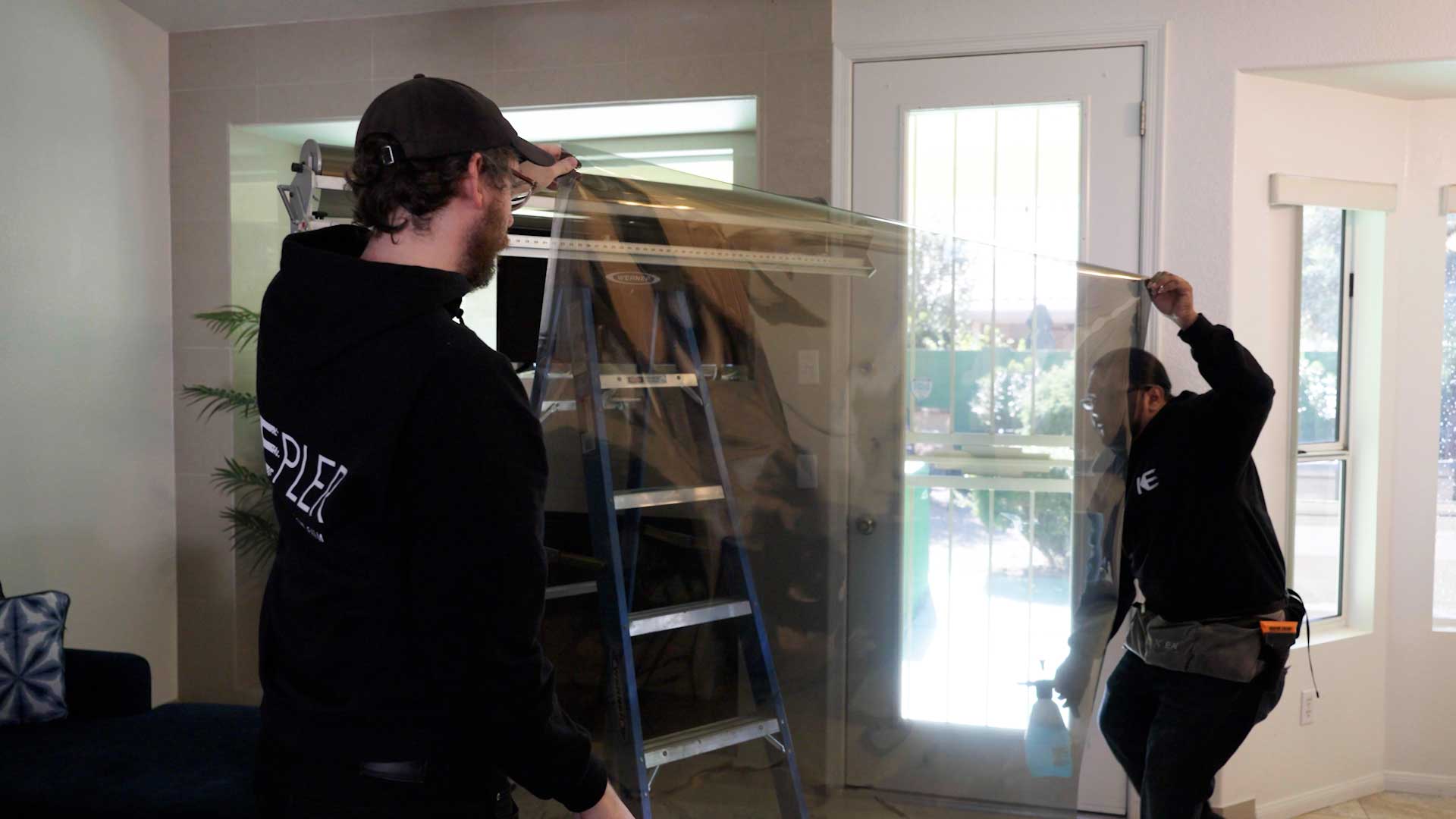 Skilled Commercial Glass Film Preparation in Gretna