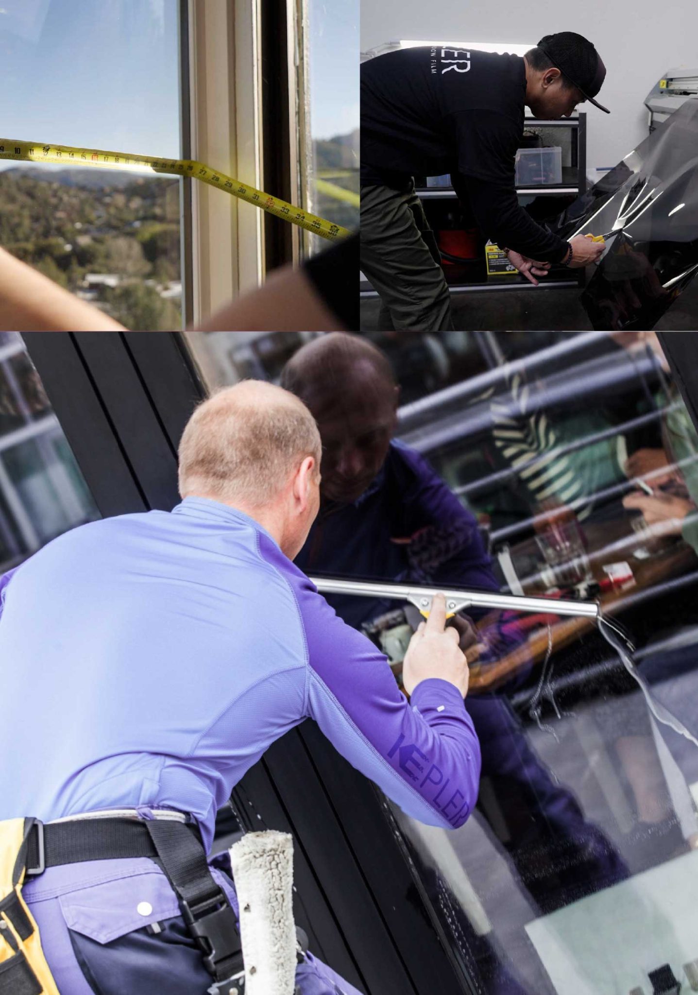 Kepler Skilled Applying Anti-Graffiti Window Film to a Lebanon Shop Front