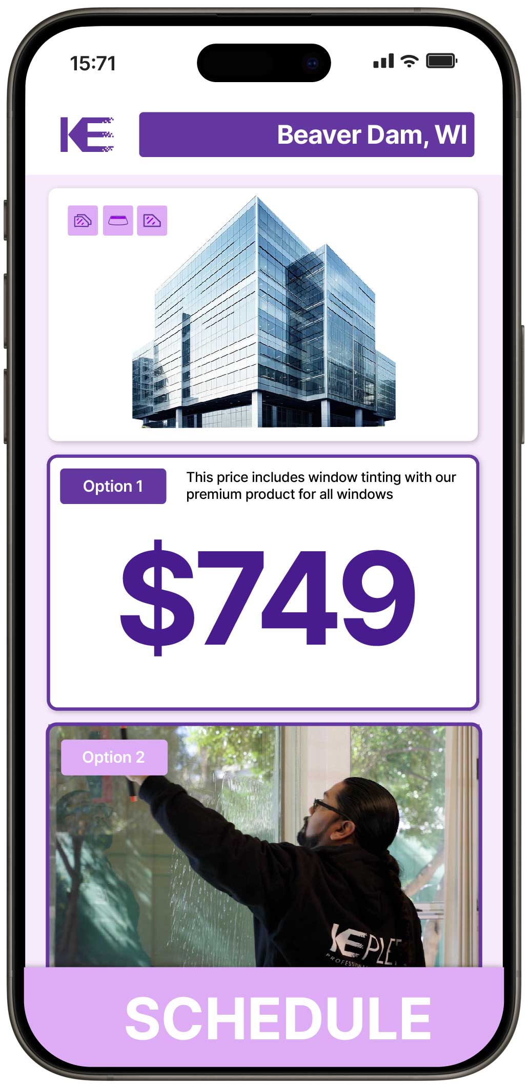 View Competitive Safety and Security Window Film Costs in Beaver Dam, Wisconsin