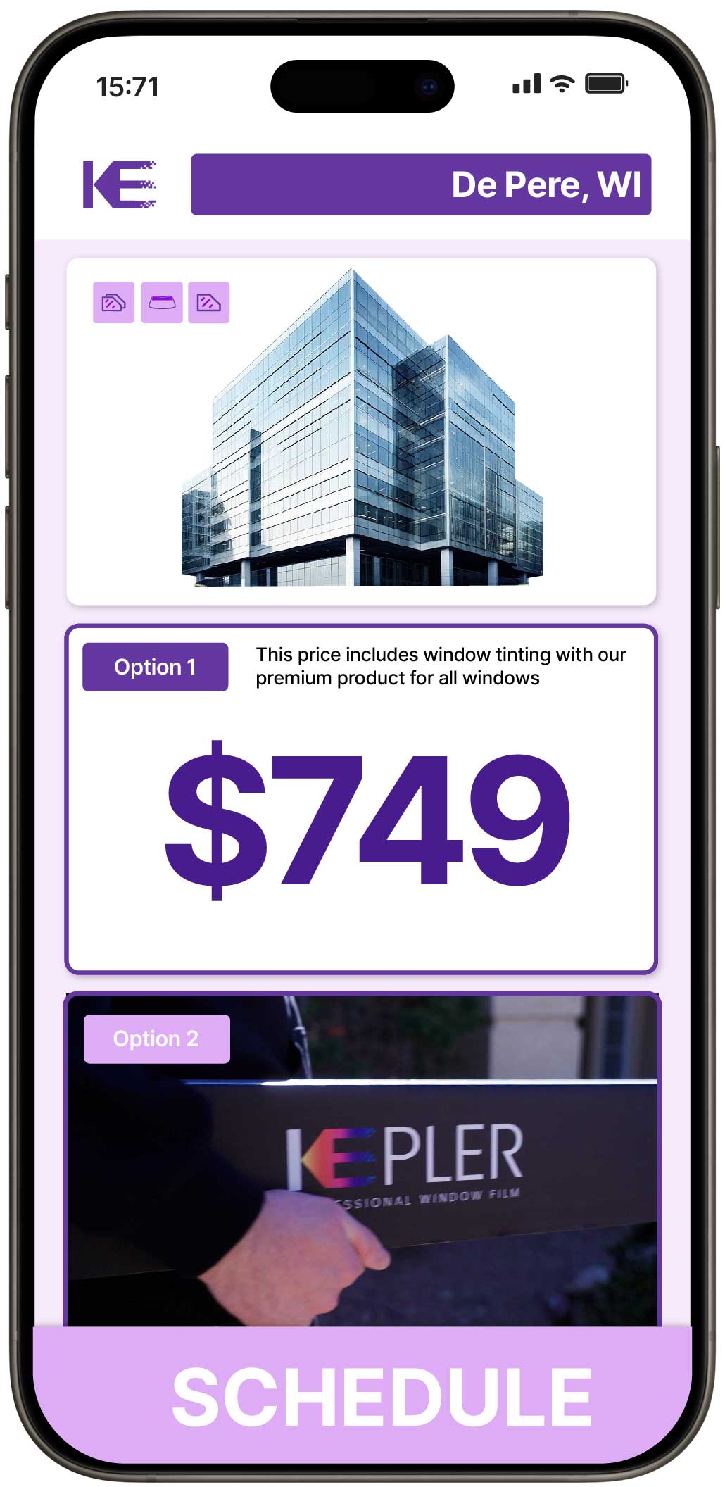 View Affordable Safety and Security Window Film Costs in De Pere, Wisconsin