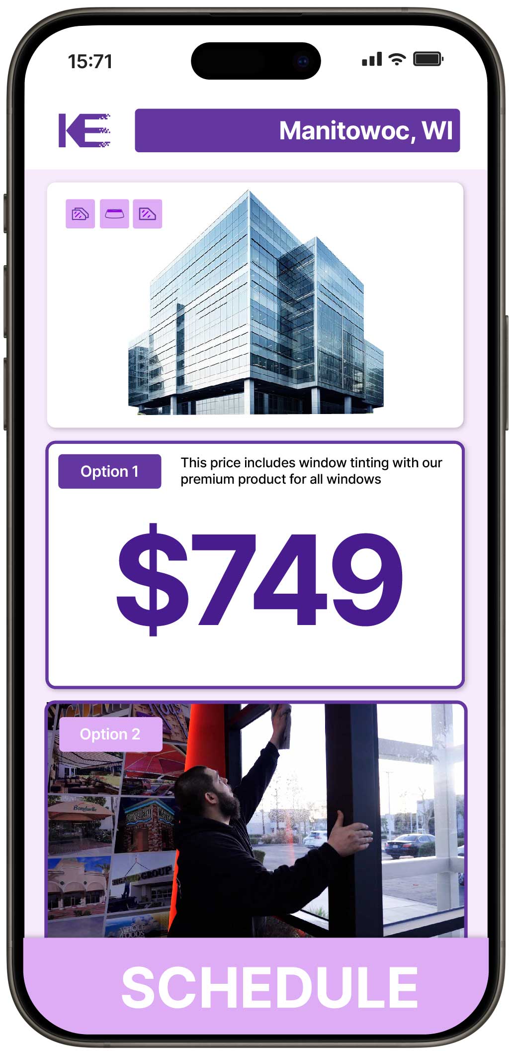 View Affordable Safety and Security Window Film Rates in Manitowoc, Wisconsin