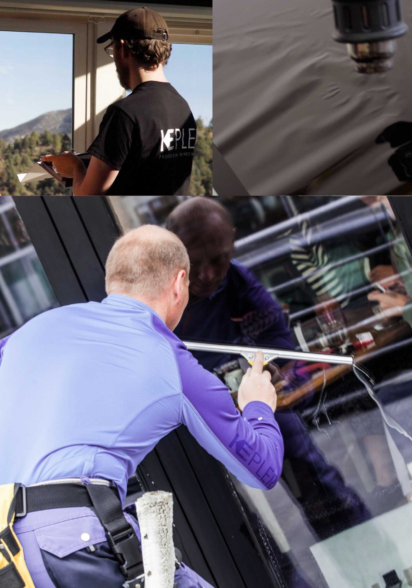 Kepler Expert Applying Anti-Graffiti Window Film to a Memphis Shop Front