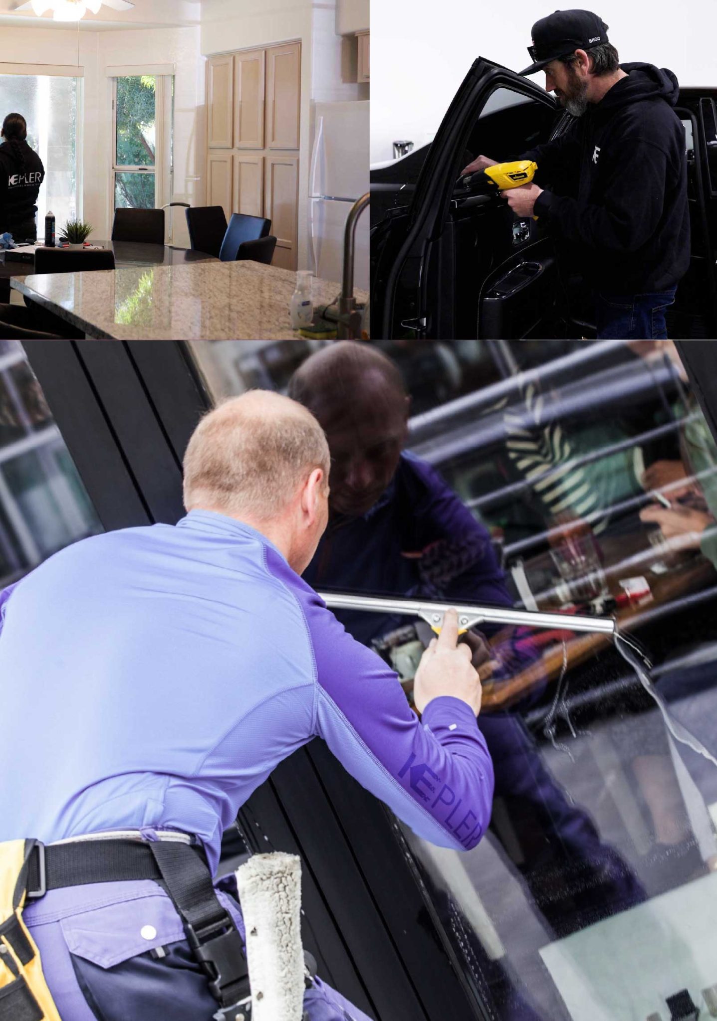 Kepler Expert Applying Anti-Graffiti Window Film to a Maryville Shop Front