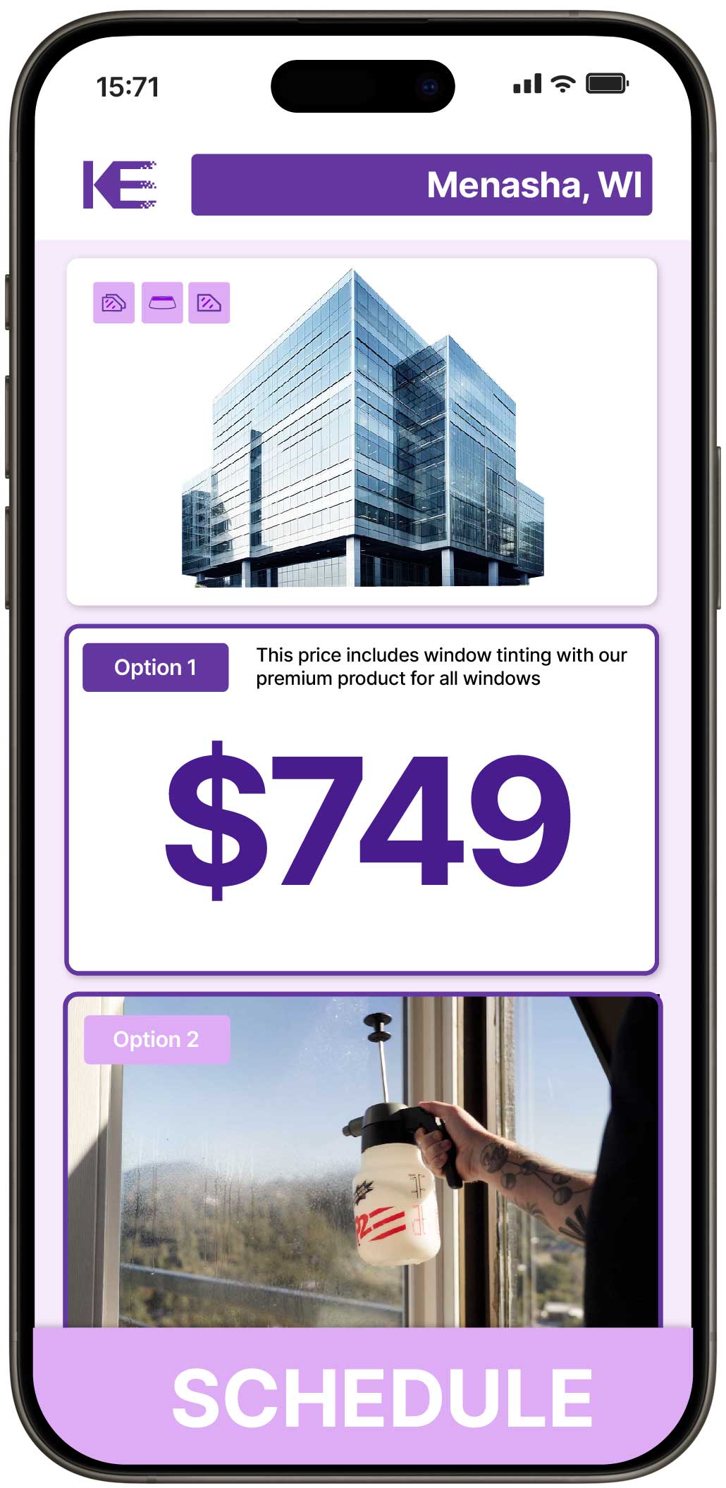View Affordable Safety and Security Window Film Costs in Menasha, Wisconsin