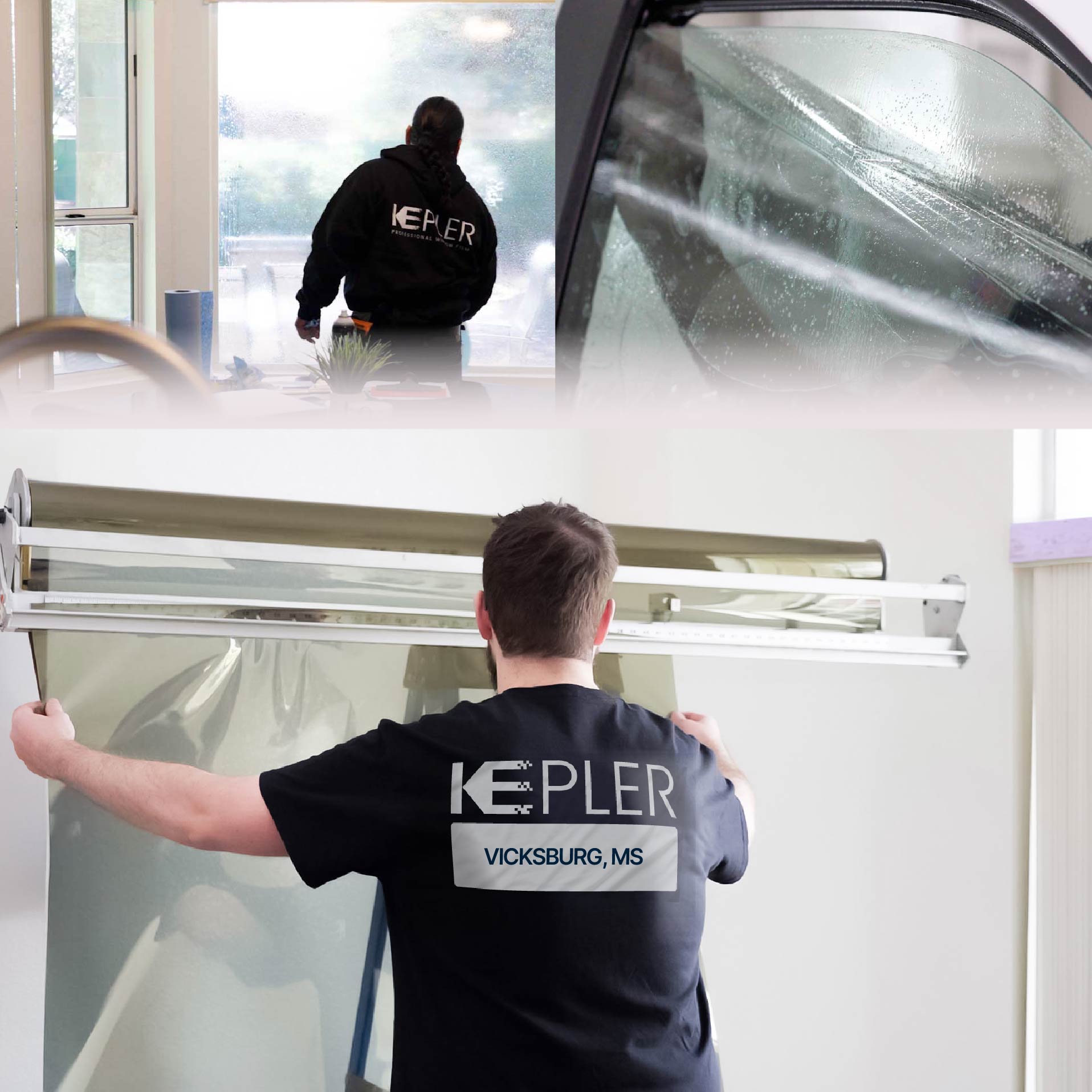 Kepler Specialist Installing Anti-Graffiti Film in Vicksburg, Mississippi