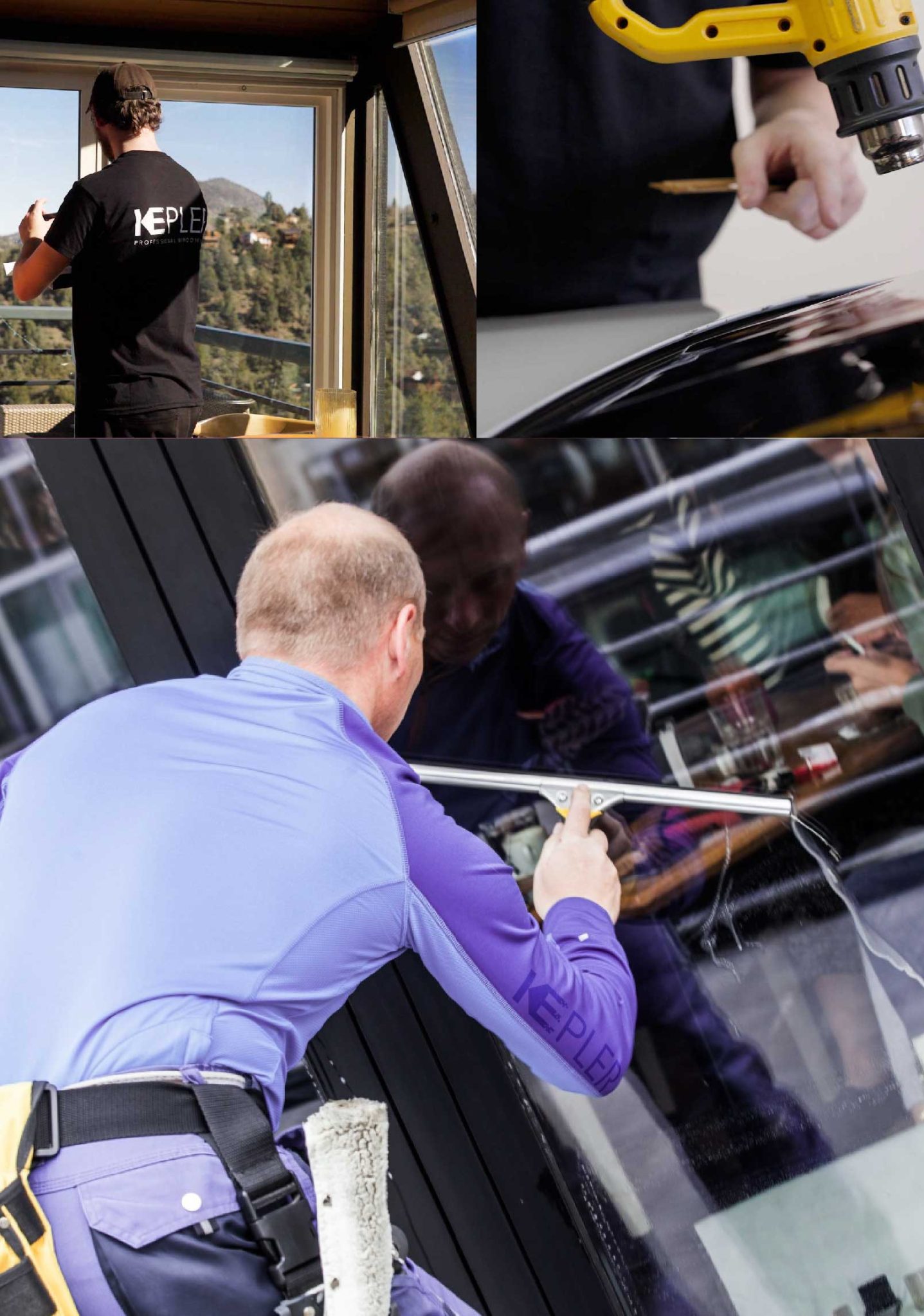 Kepler Expert Applying Anti-Graffiti Window Film to a Hattiesburg Shop Front