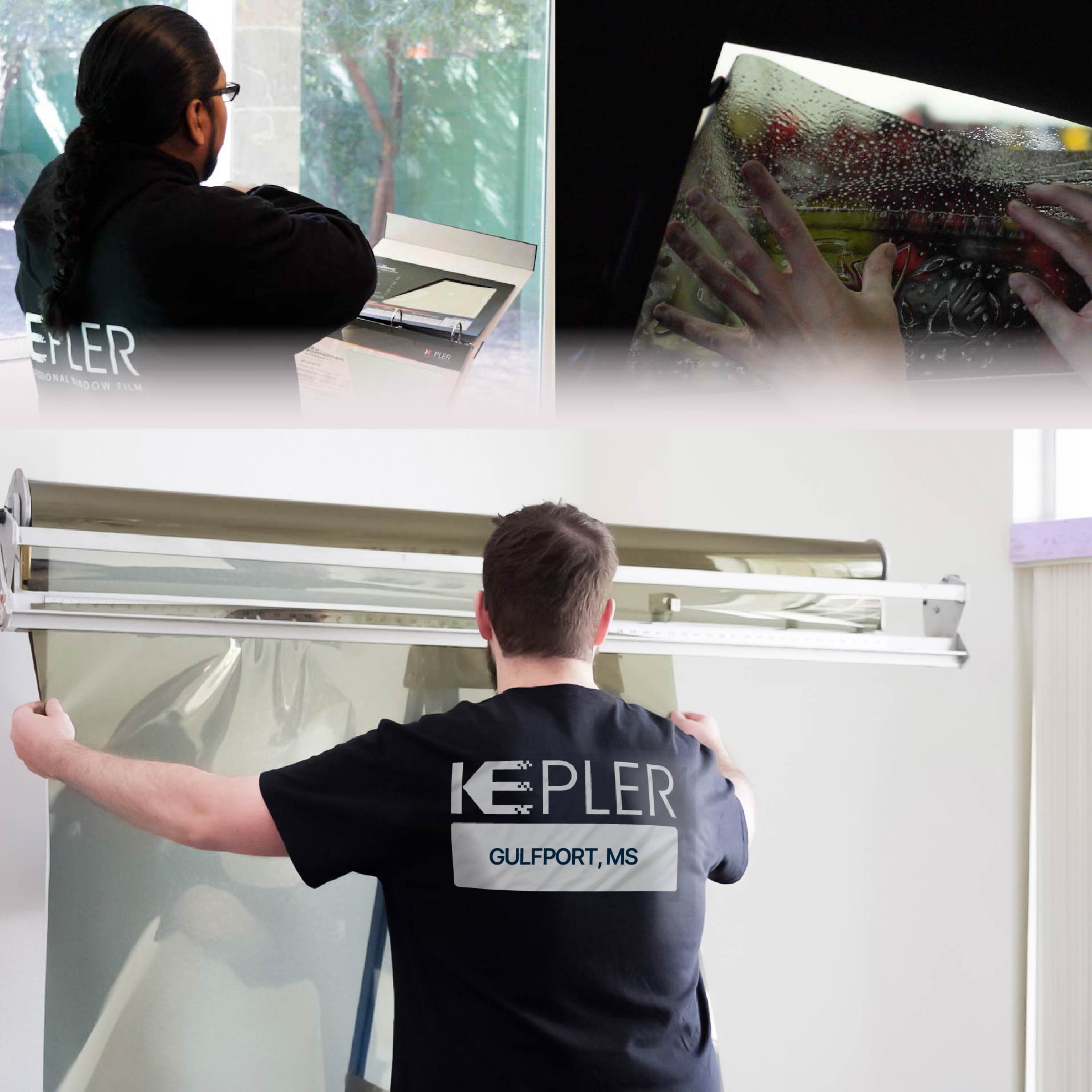 Kepler Specialist Installing Anti-Graffiti Film in Gulfport, Mississippi